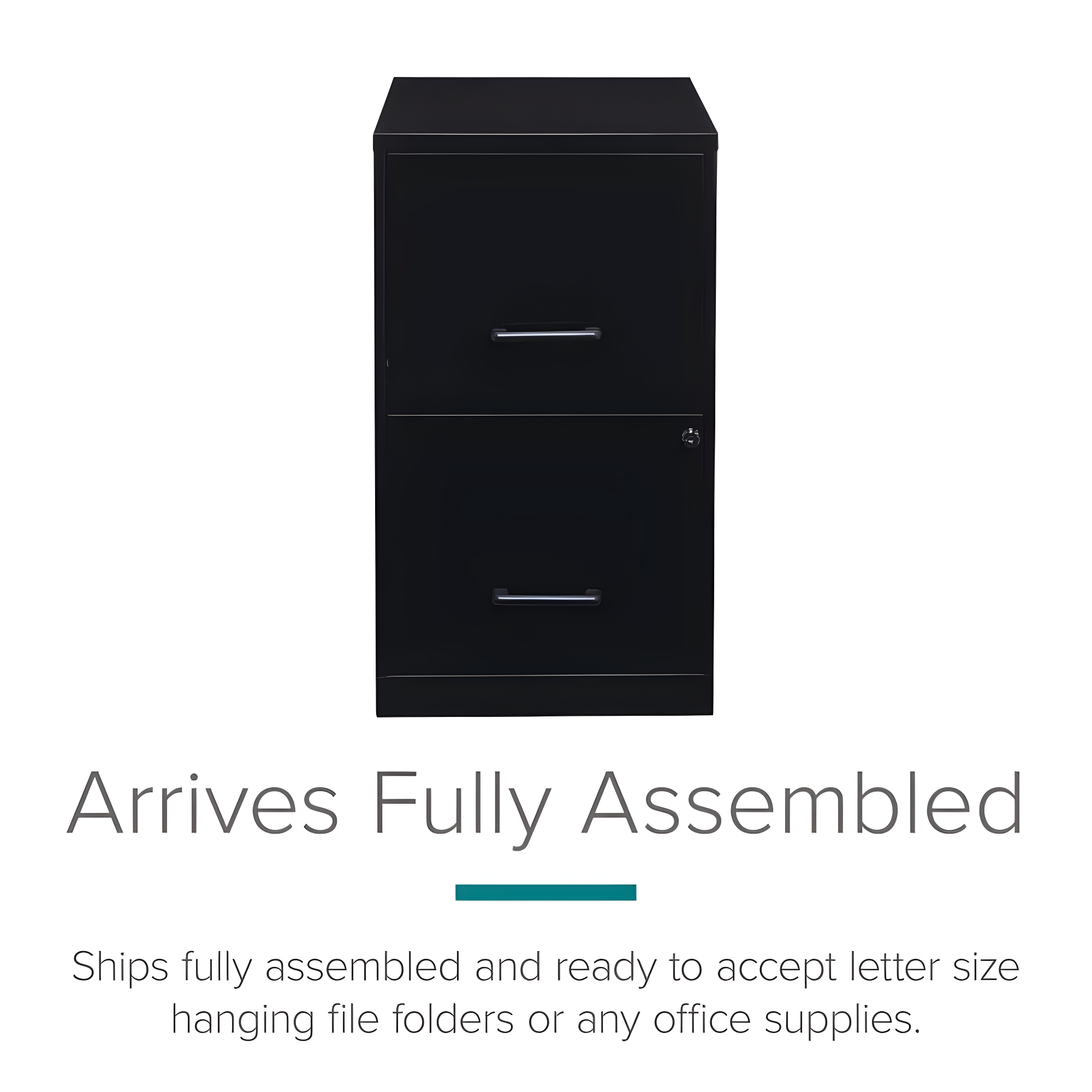Lorell Soho 14.3'' Wide 2 -Drawer Steel File Cabinet