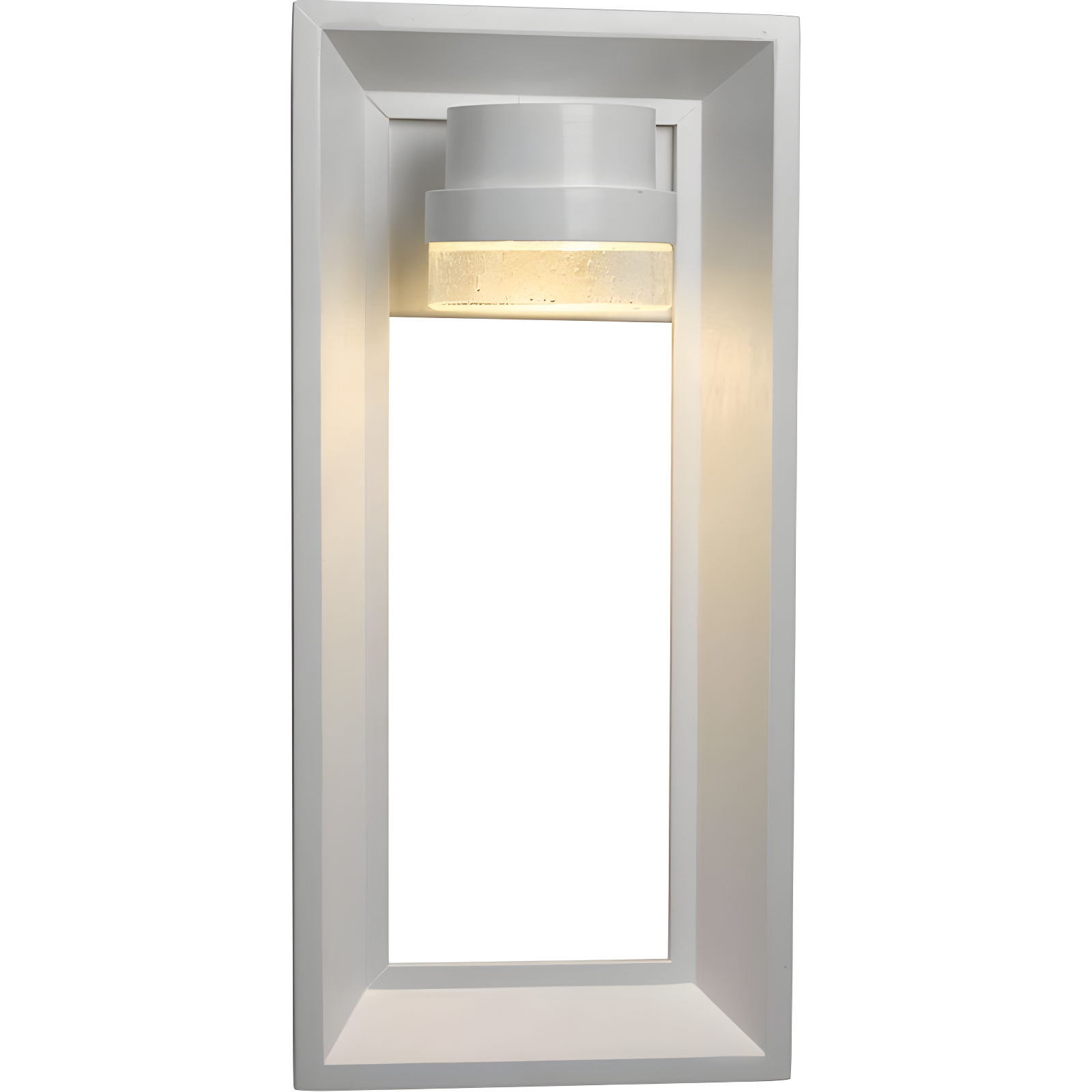 Progress Lighting Z-1010 1-Light Outdoor Wall Sconce, Black Finish, Seeded Glass Shade