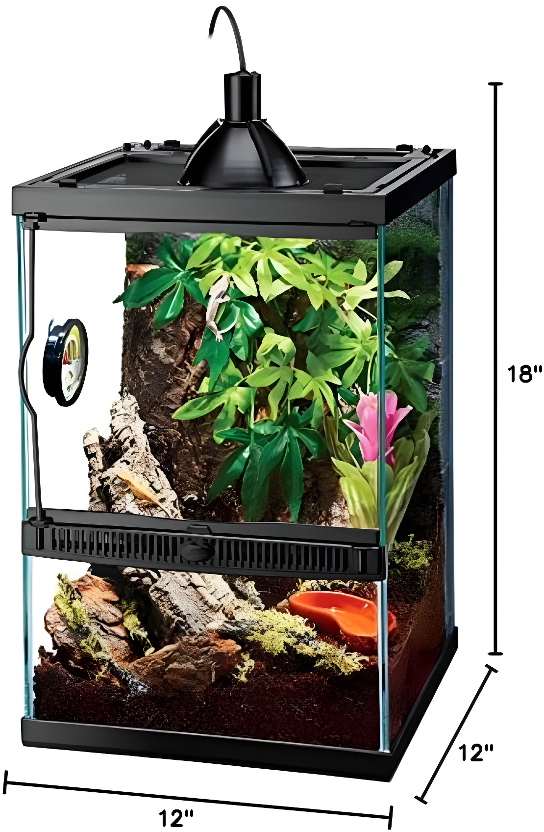 Zilla Tropical Reptile Vertical Starter Kit with Mini Halogen Lighting (ECOM)