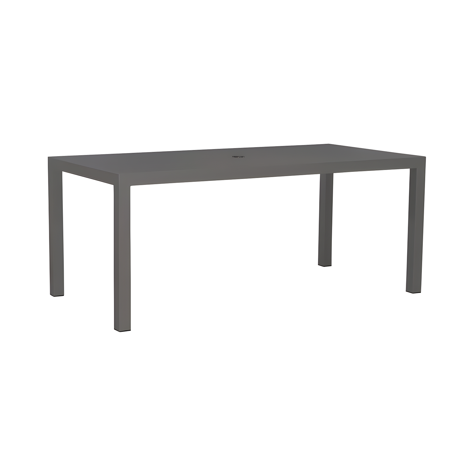 Liberty Furniture 72"W Aluminum Outdoor Rectangular Leg Table in Gray Granite