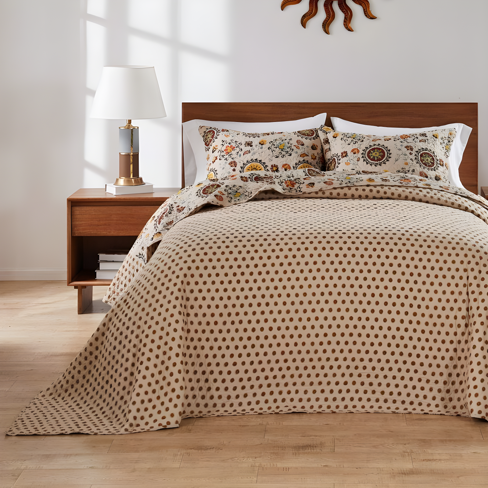 Andorra Medallion Cotton Reversible Quilt Set