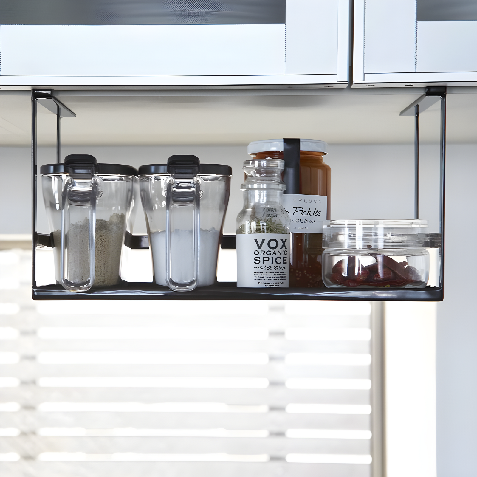Yamazaki Home Yamazaki Home Under Shelf Spice Rack And Organizer For Kitchen Cabinets, Steel, Undershelf