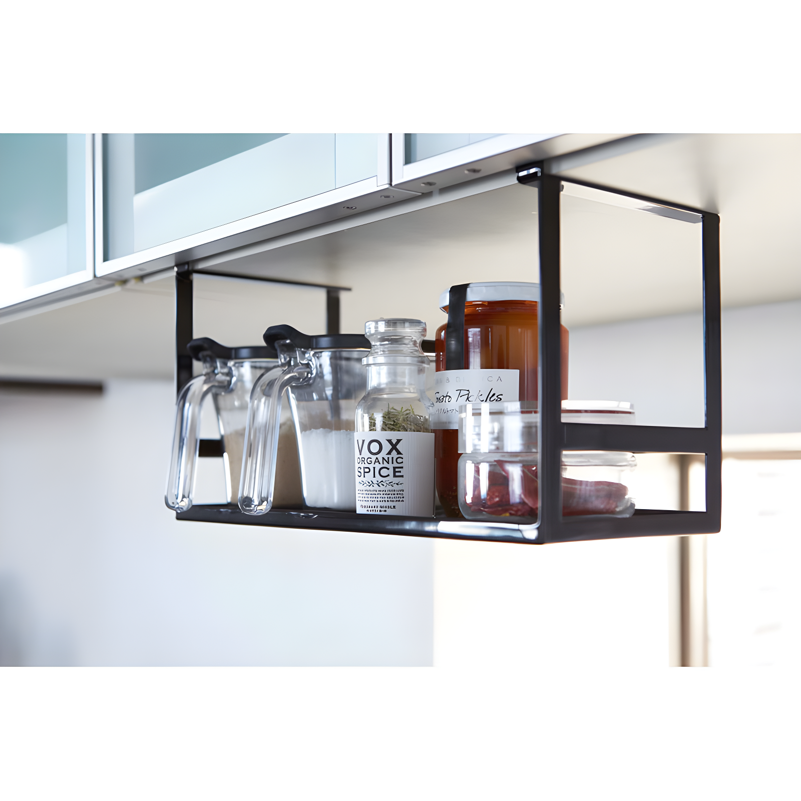 Yamazaki Home Yamazaki Home Under Shelf Spice Rack And Organizer For Kitchen Cabinets, Steel, Undershelf