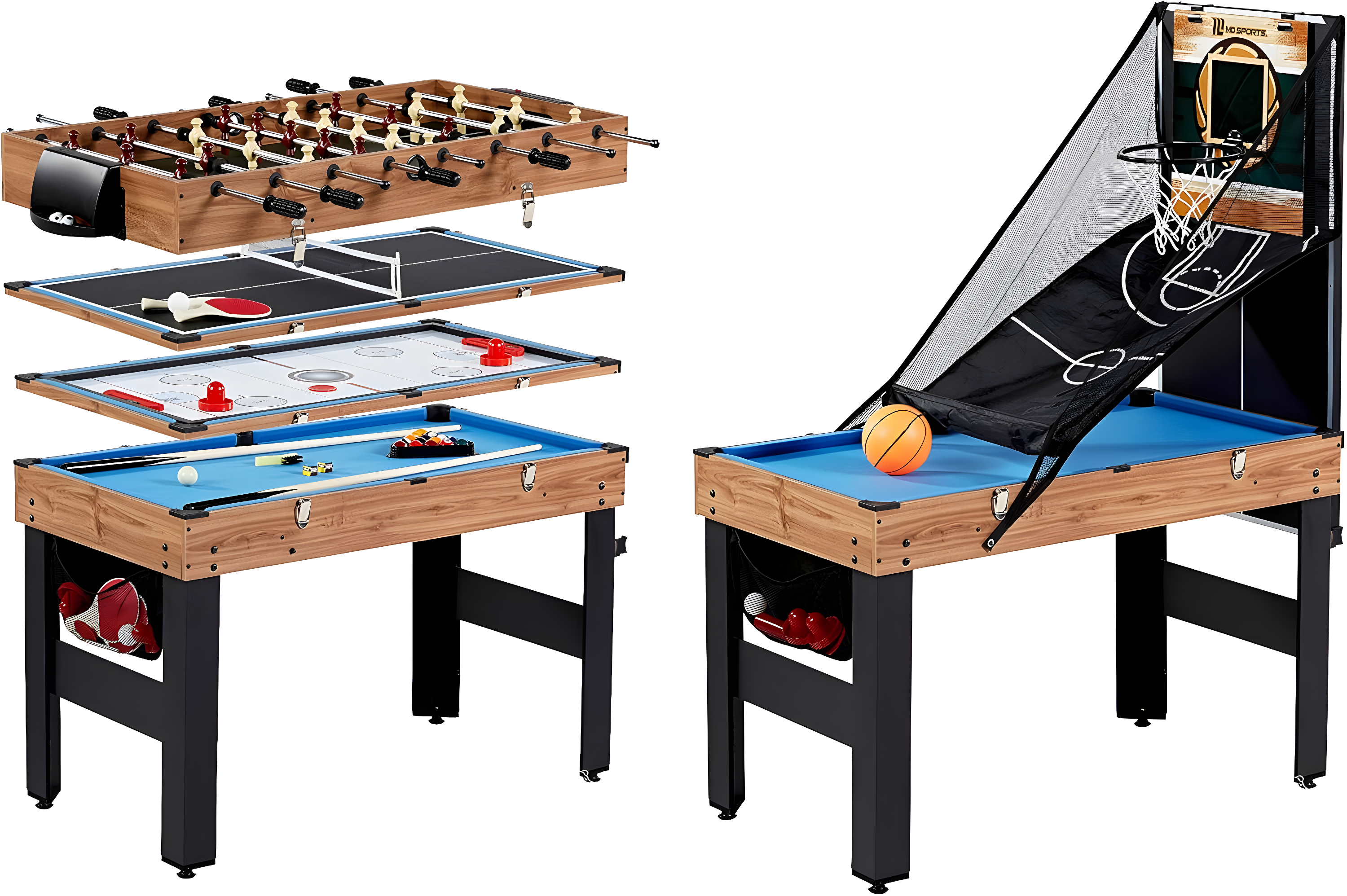 MD Sports 5 Game 48.5" Multi Game Table