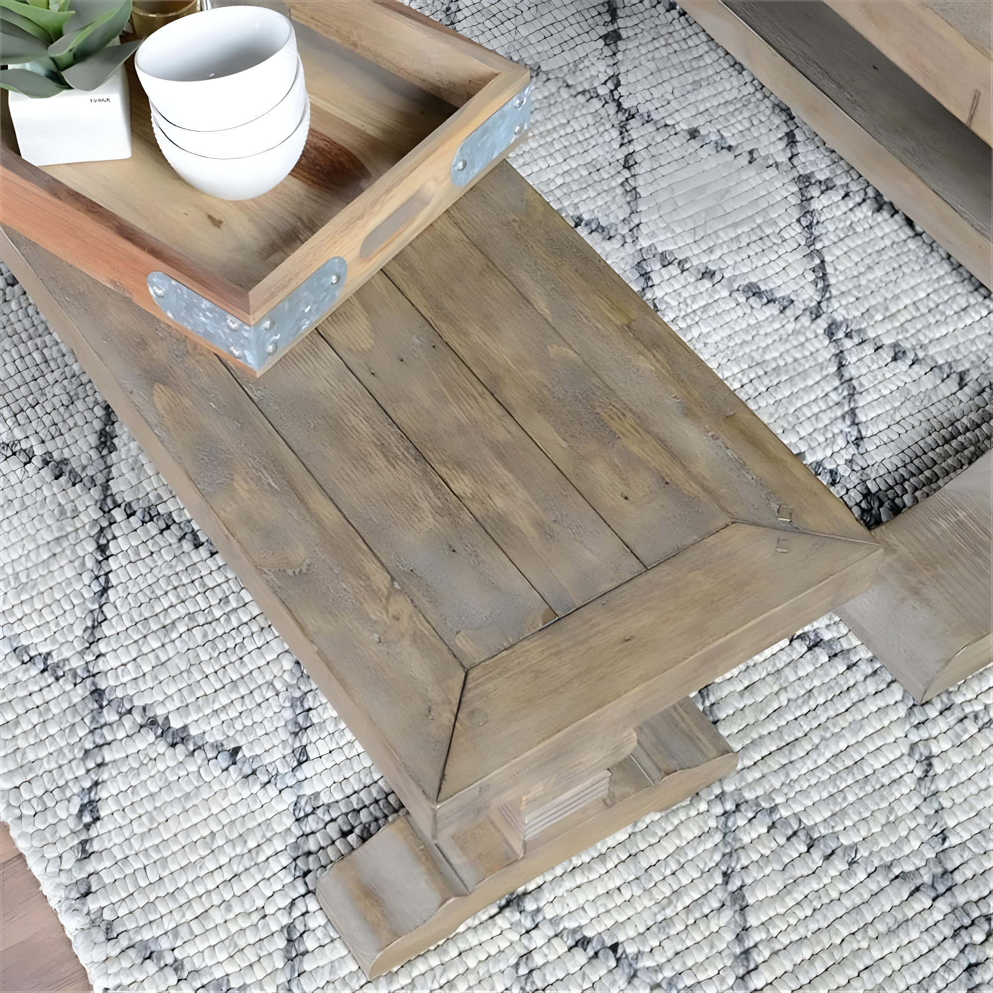 Quincy Reclaimed Pine 83 inch Bench