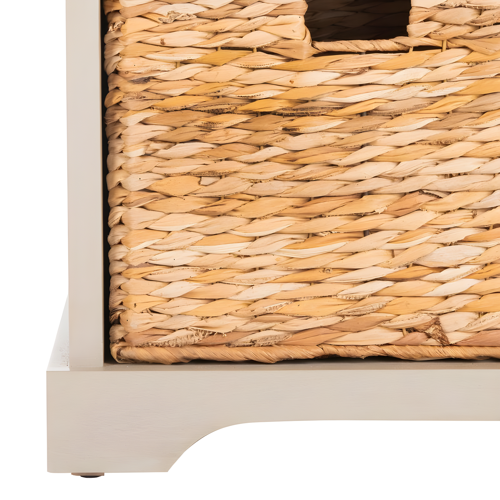Freddy Wicker Storage Bench - AMH5736 - Vintage Grey - Safavieh