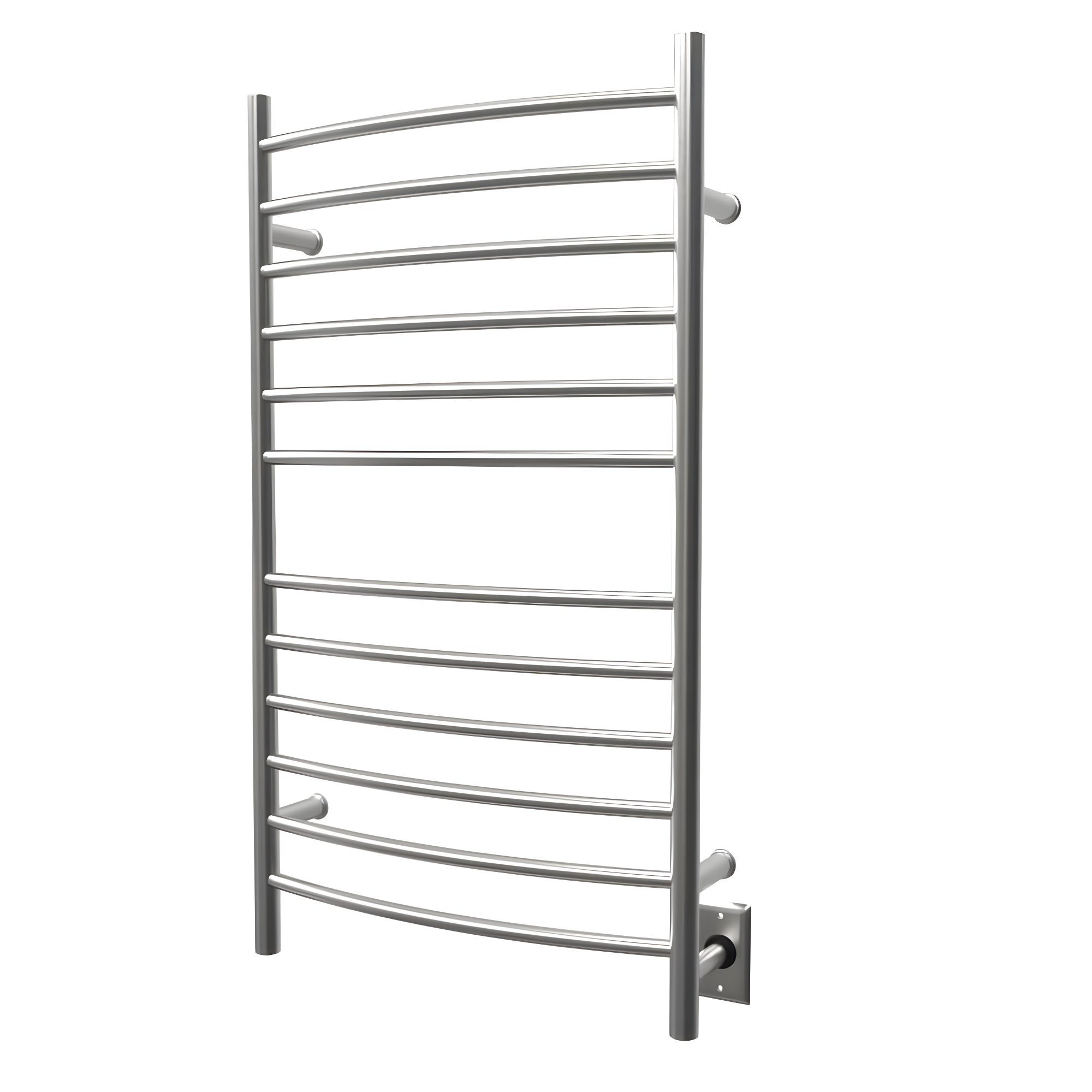 Radiant Large Curved Towel Warmer Hybrid Hardwired or Plug in