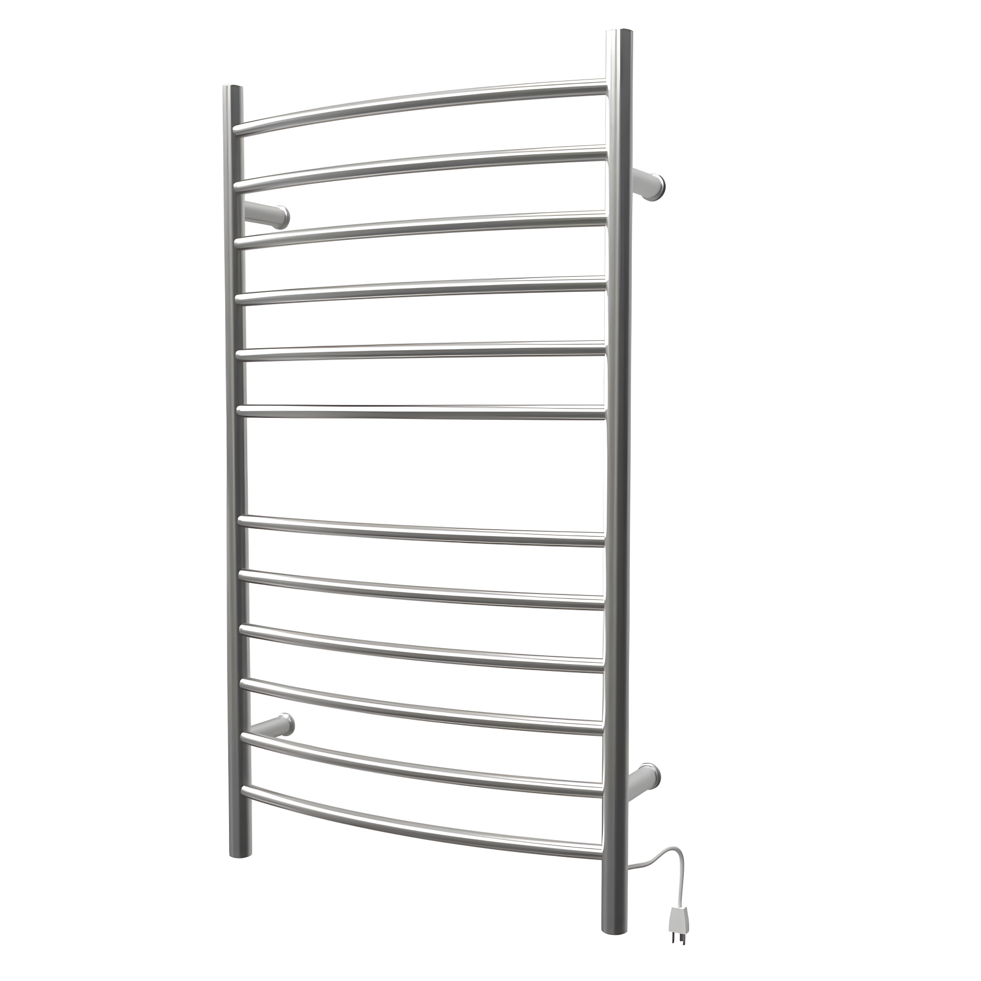 Radiant Large Curved Towel Warmer Hybrid Hardwired or Plug in