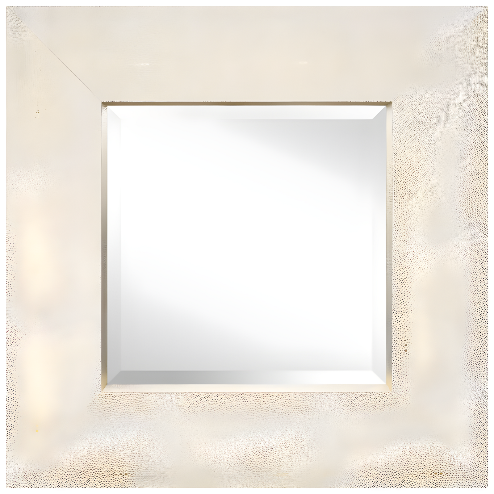 Empire Art Direct Square Leather Mirror