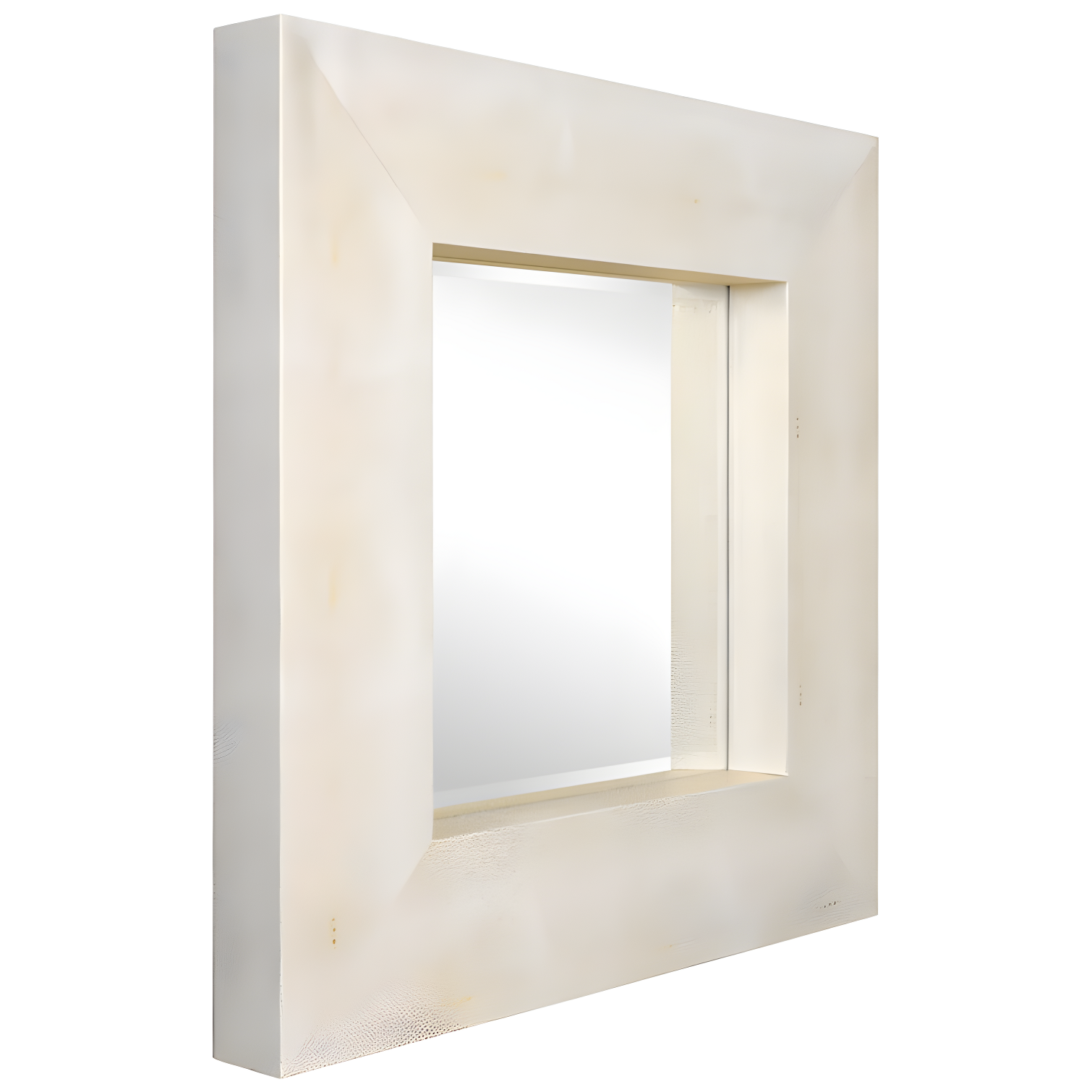 Empire Art Direct Square Leather Mirror
