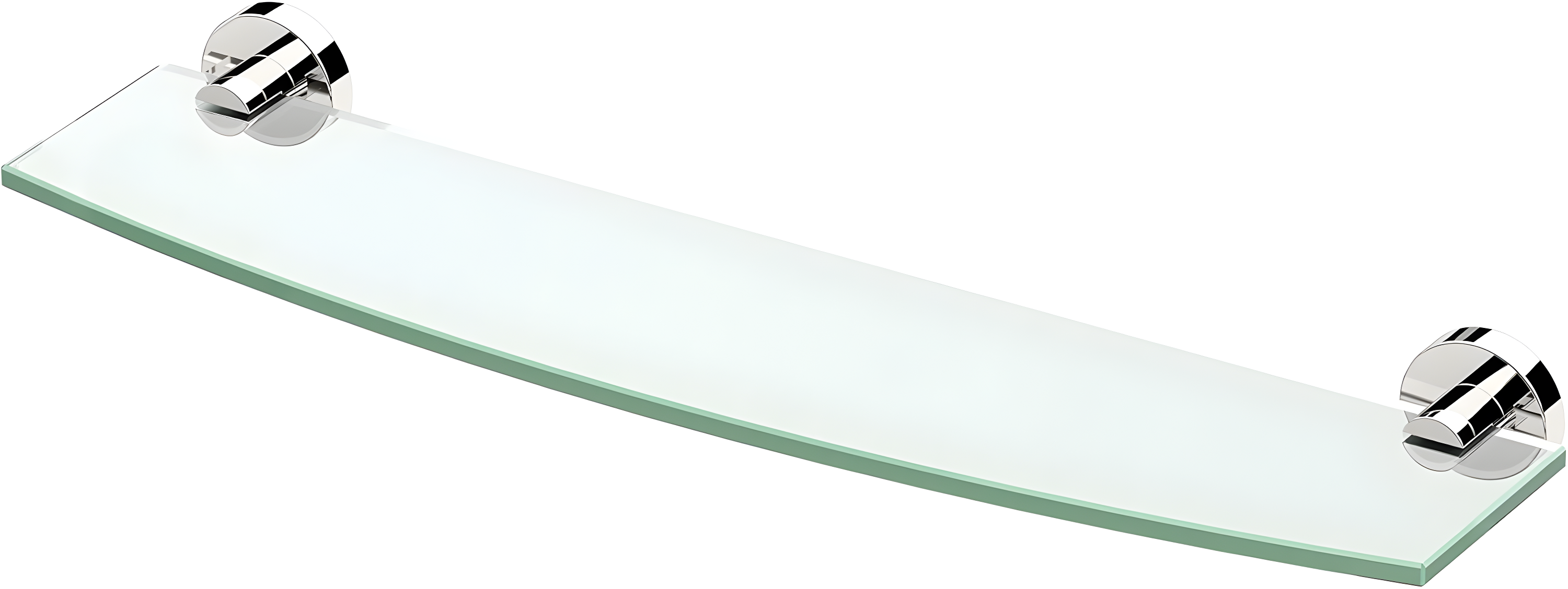 Glam Wall Mounted Tempered Glass Shelf | Bathroom Floating Glass Shelf