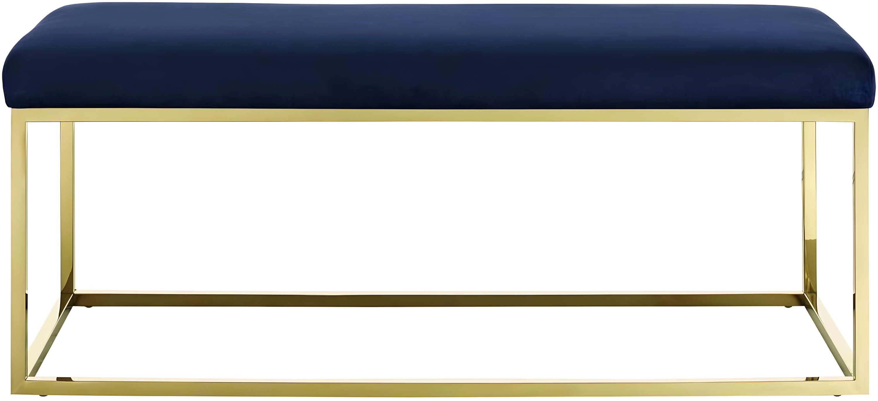 Anticipate Fabric Bench Gold Navy