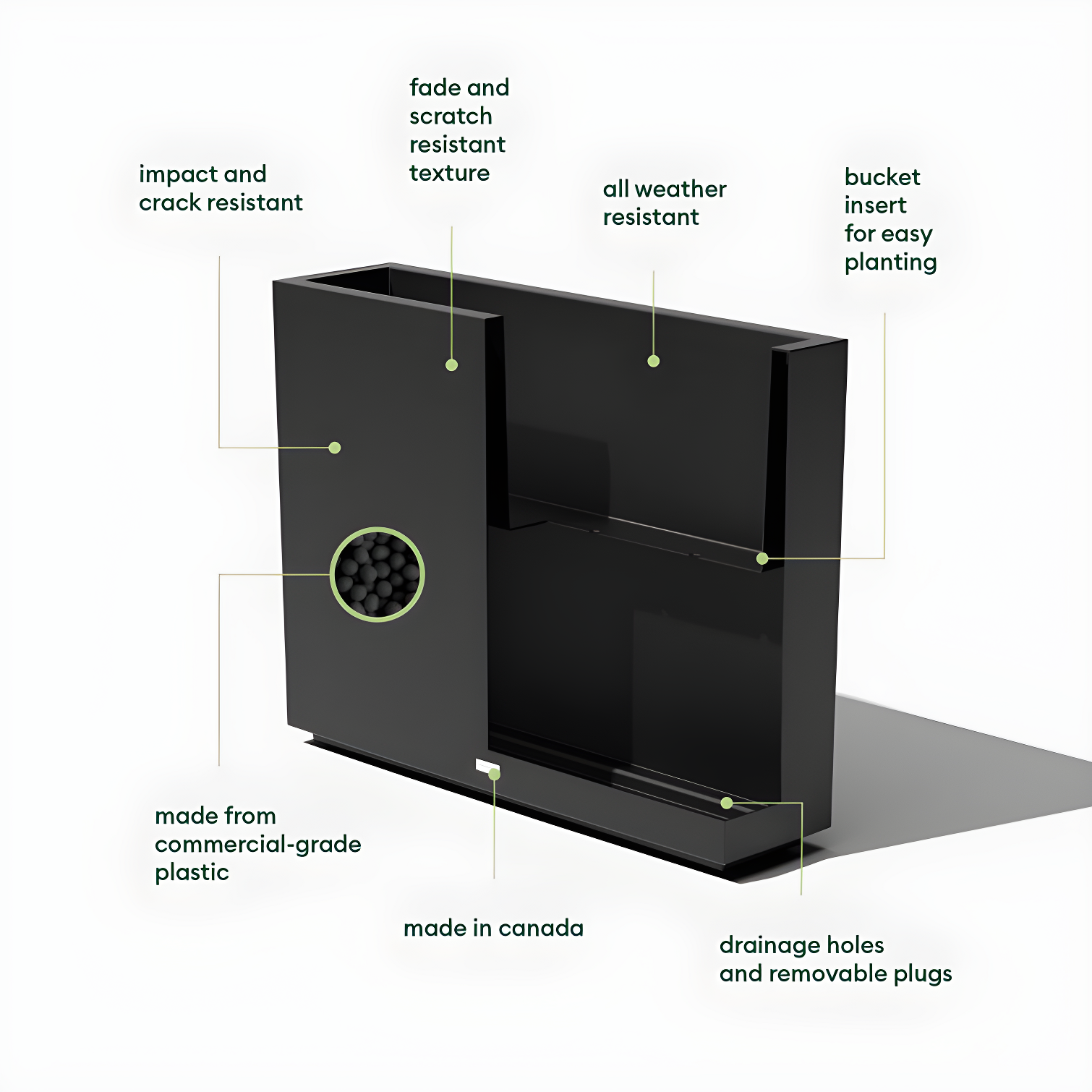 Block Series Span Planter