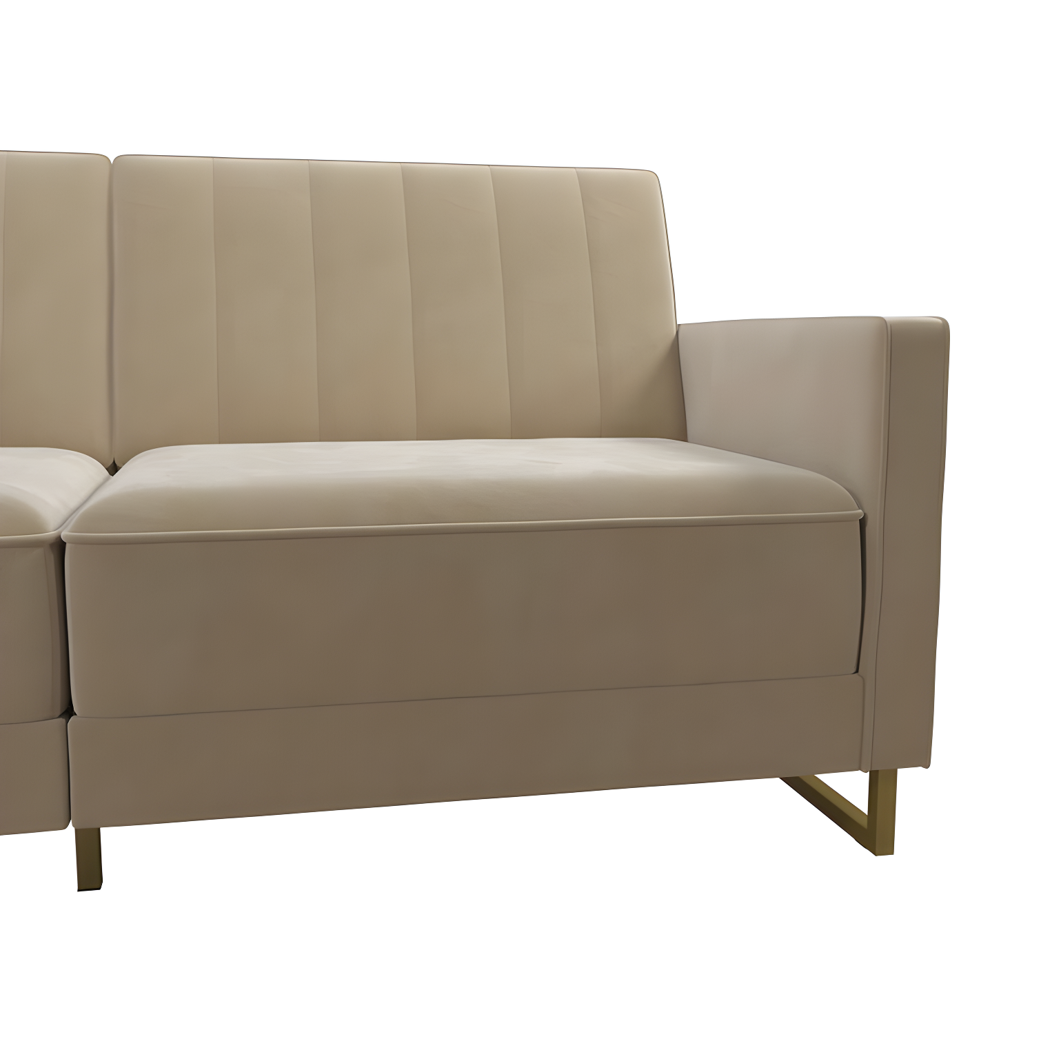 Skylar Full / Double 77'' Velvet Tufted Convertible Sofa