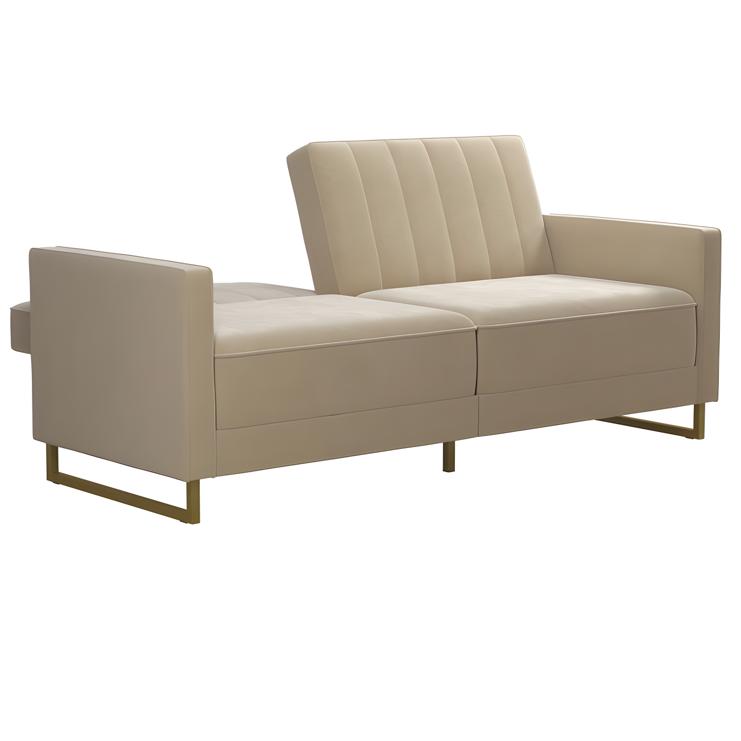 Skylar Full / Double 77'' Velvet Tufted Convertible Sofa