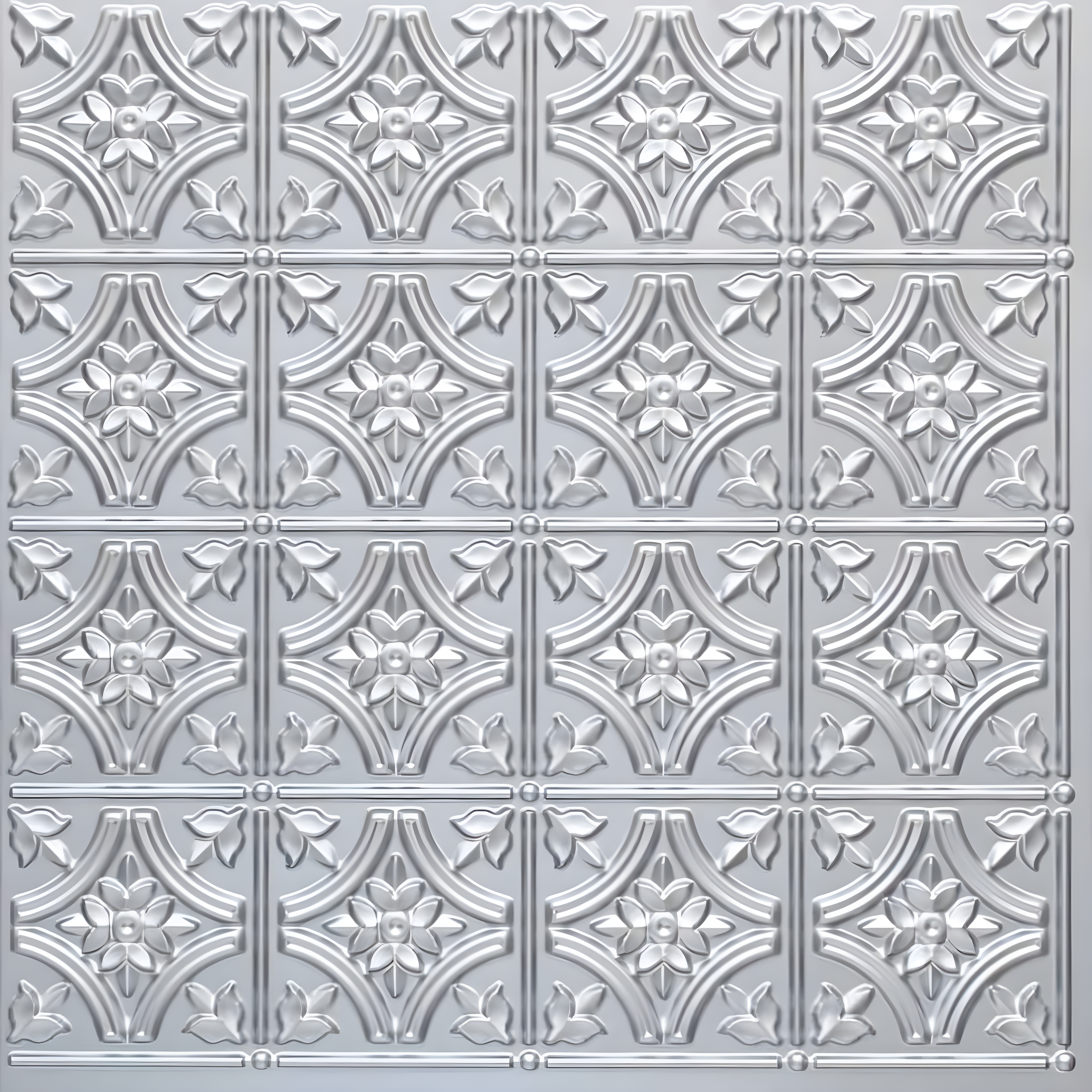 FromPlainToBeautifulInHours Gothic Reims 2 Ft. X 2 Ft. Drop-In Or Glue-Up PVC Ceiling Tile (Set of 10)