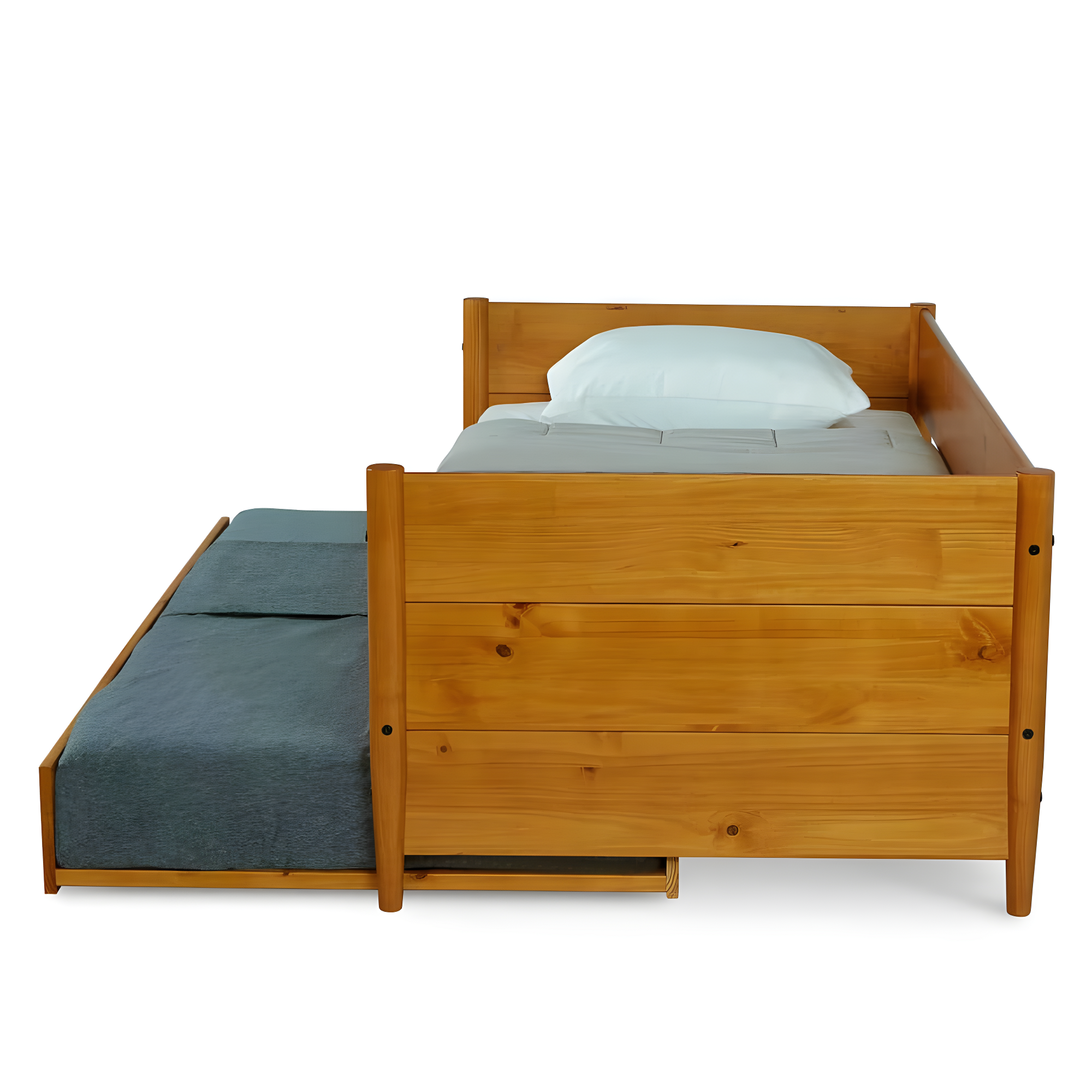 Camello Twin Solid Wood Daybed with Trundle