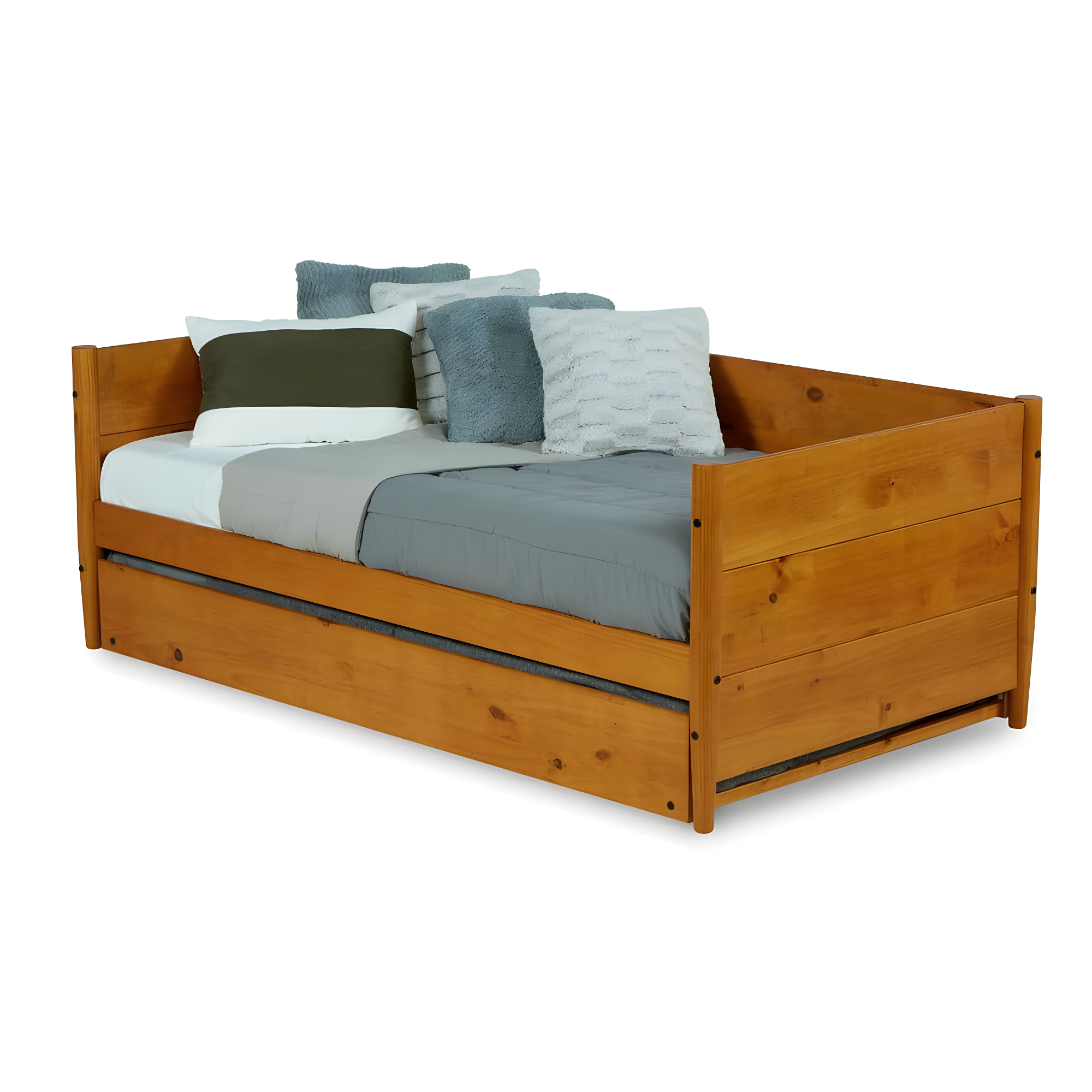 Camello Twin Solid Wood Daybed with Trundle