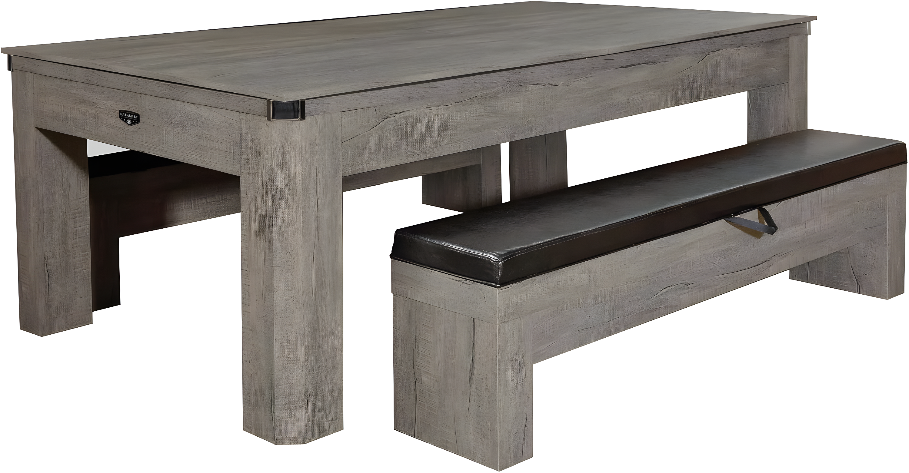 Hathaway Games Hathaway Newport Stylish 7 Ft Multi Game Pool Table Combo with Dining Top and Ping Pong – Includes Benches for Home Storage and Accessories