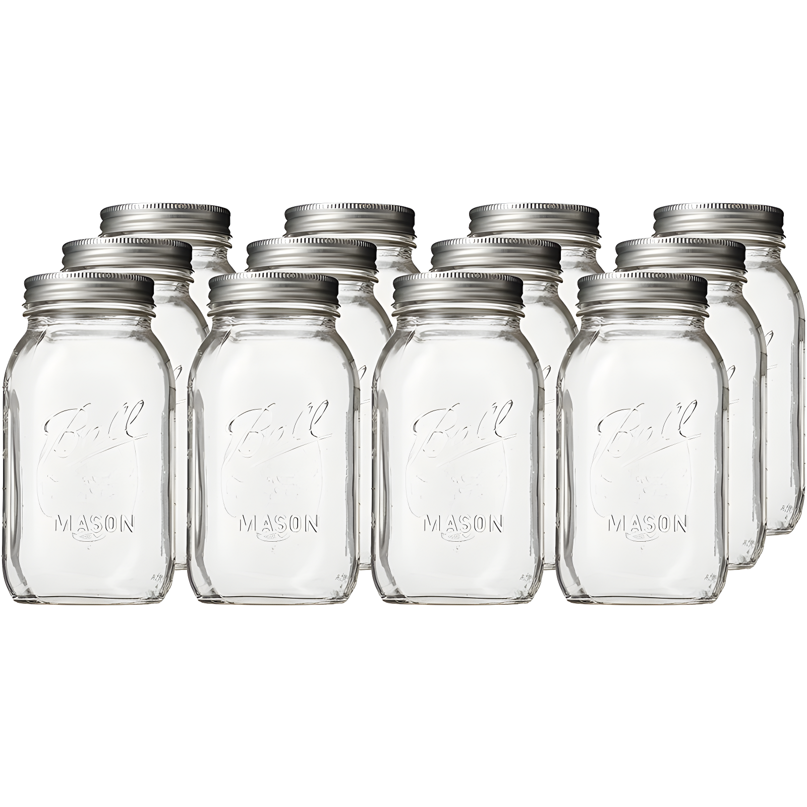 Ball Glass Jar - Set of 12