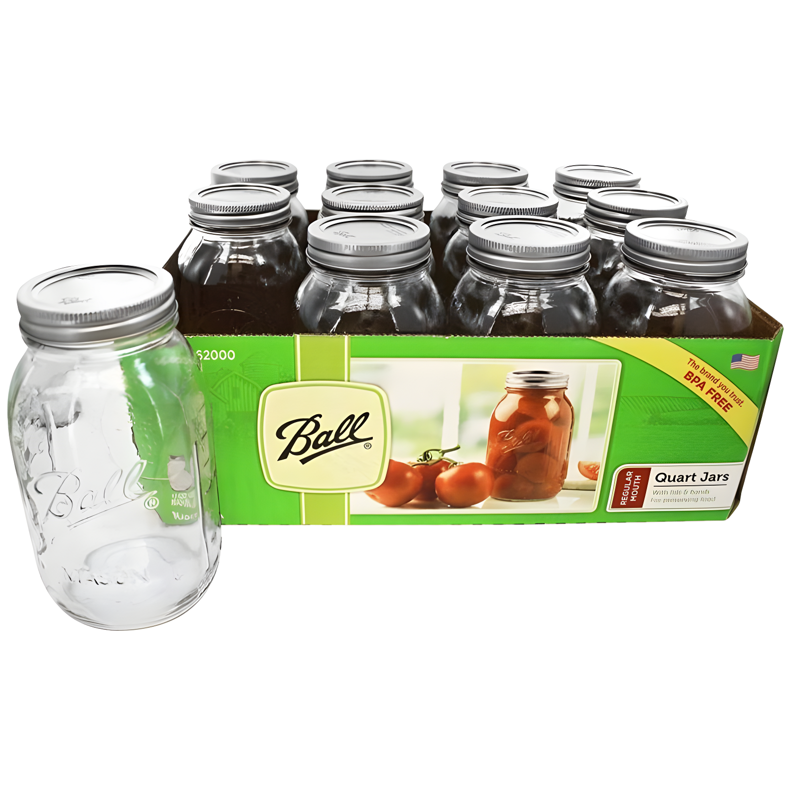 Ball Glass Jar - Set of 12