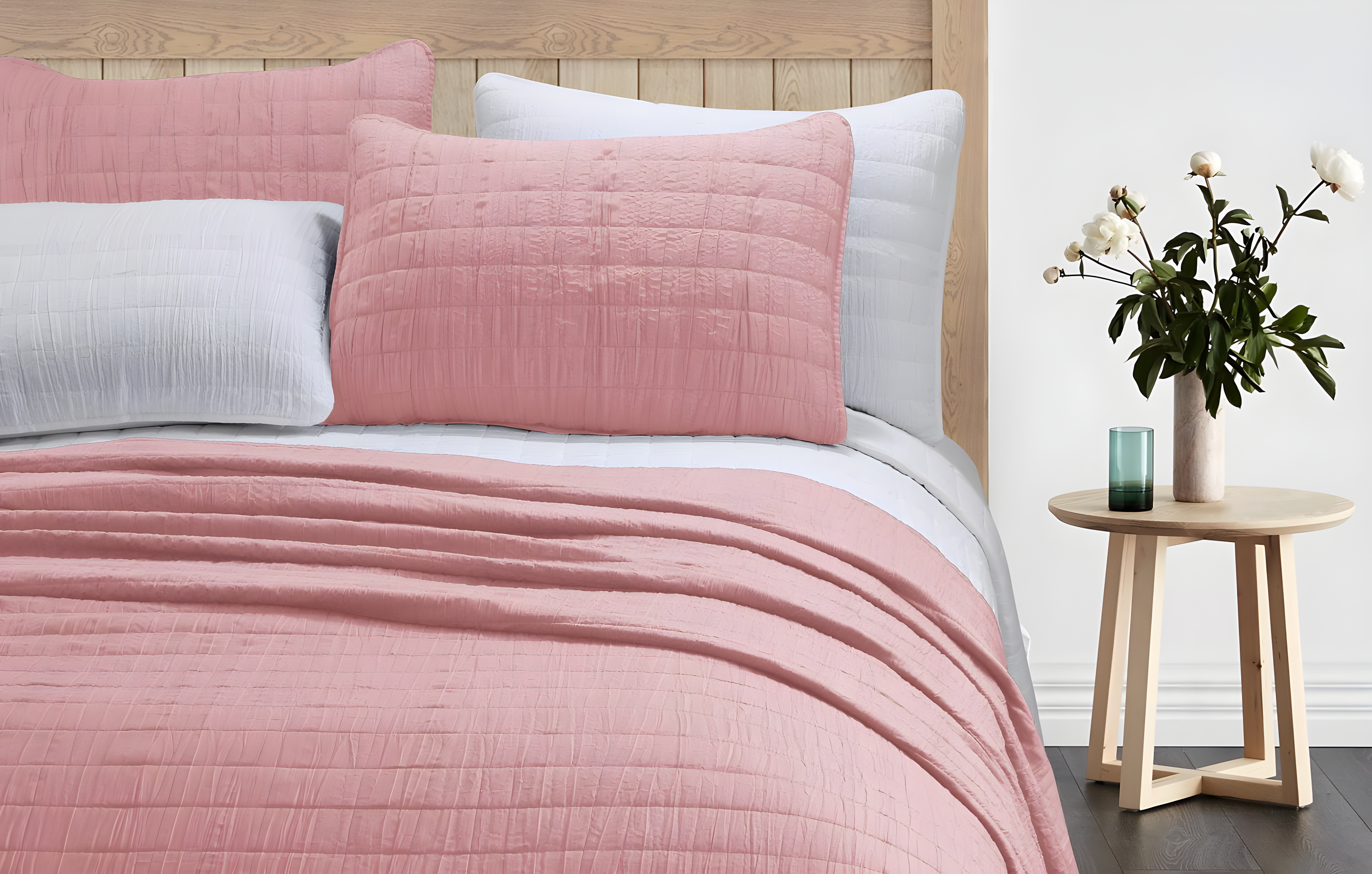 Ultra Soft Crinkle Washed Microfiber 3-Piece Quilt Set
