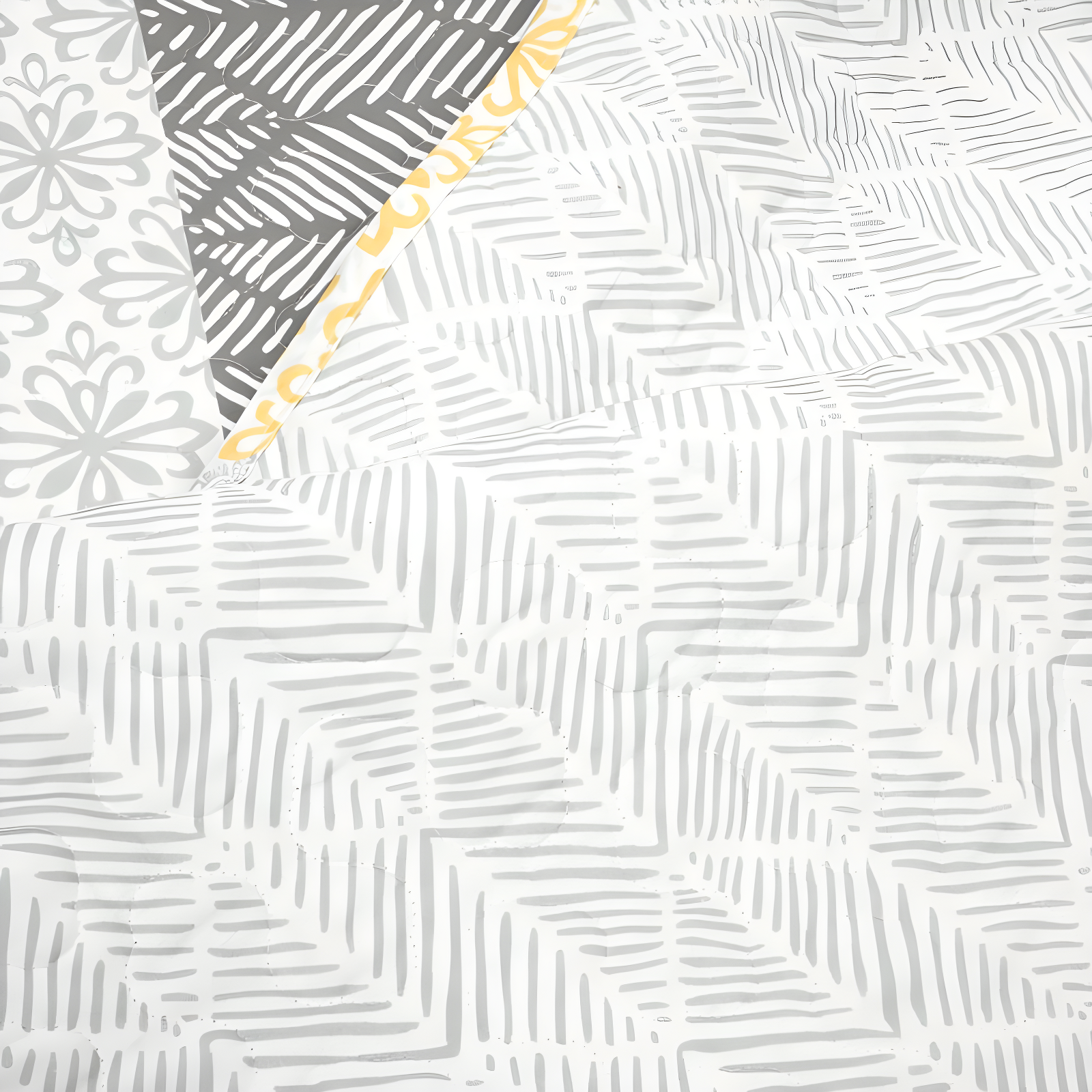 Lush Decor Bohemian 100% Cotton Reversible 3-Piece Quilt Set