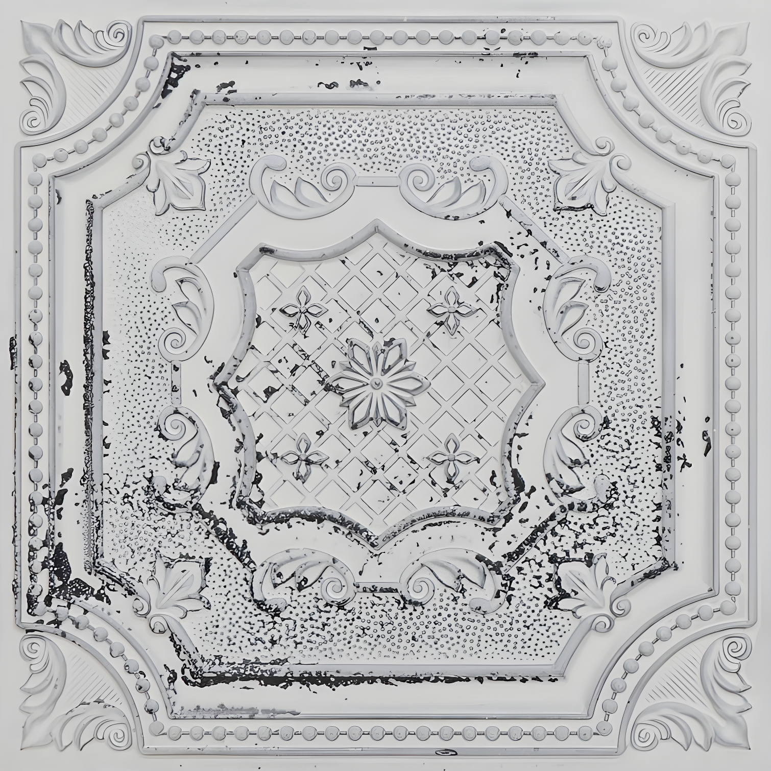 FromPlainToBeautifulInHours My Beautiful Damaris Drop-In or Glue-Up PVC Ceiling Tile (Set of 50)