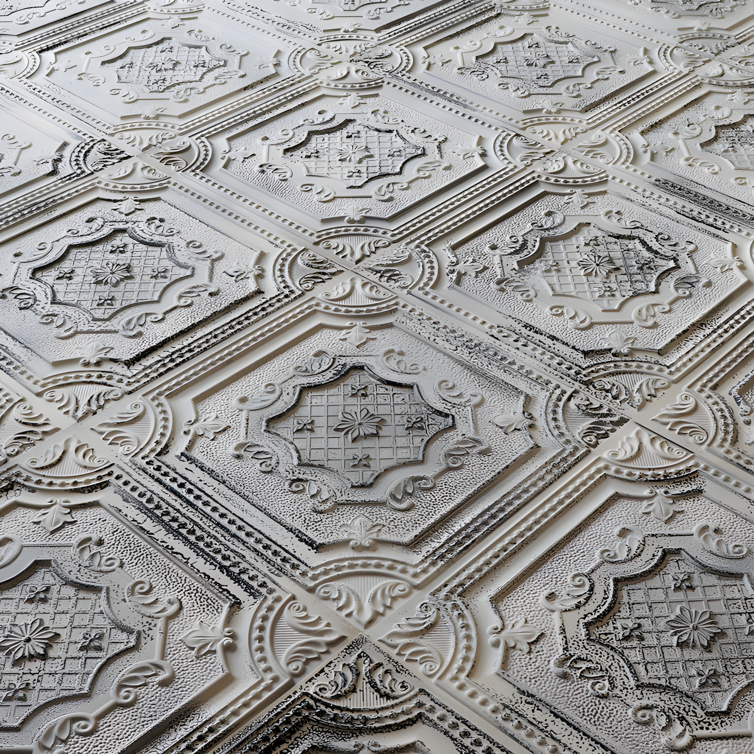 FromPlainToBeautifulInHours My Beautiful Damaris Drop-In or Glue-Up PVC Ceiling Tile (Set of 50)