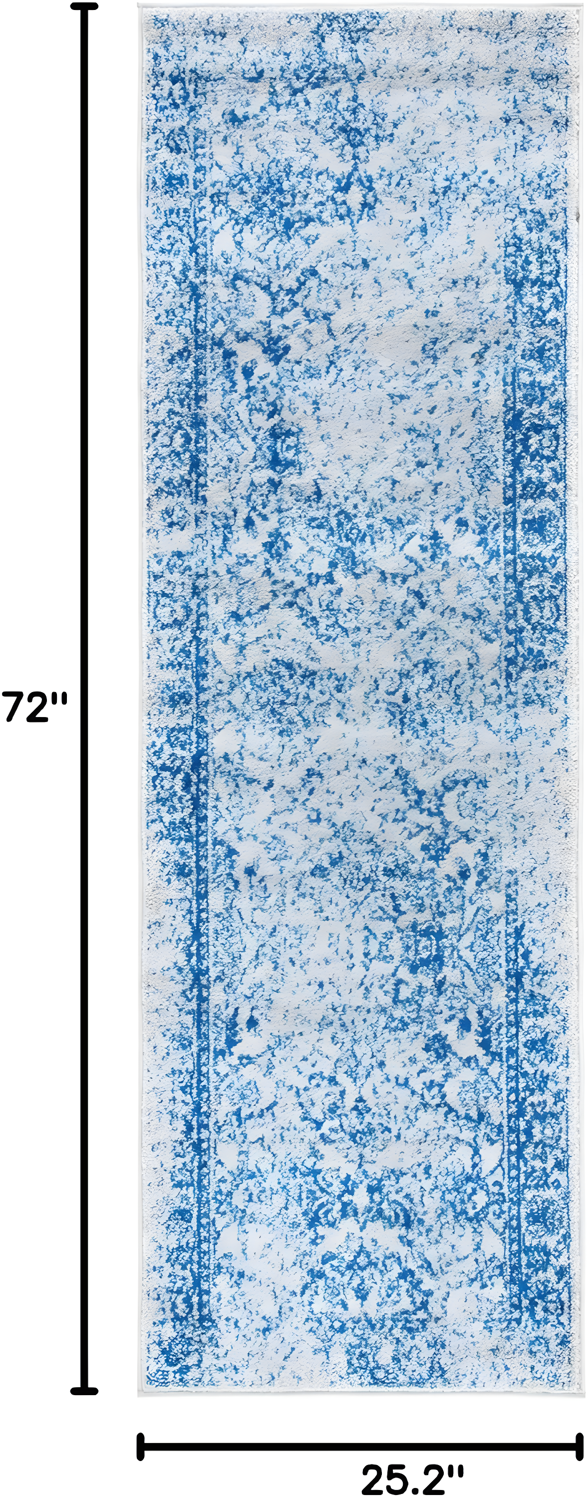Adirondack ADR109 Machine Made Indoor Runner - Grey/Blue - 2'-1"x6' - Safavieh