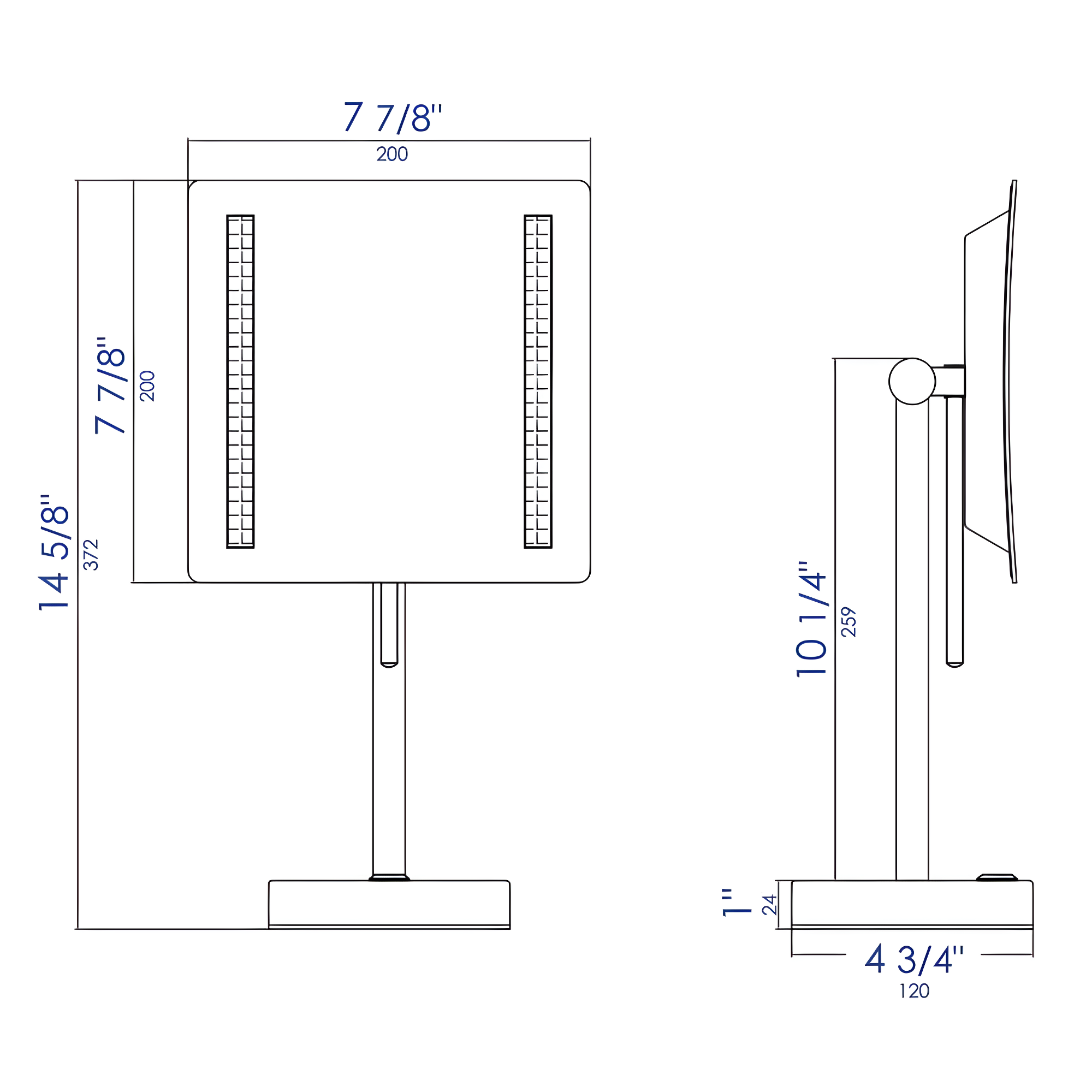 Concave LED Mirror