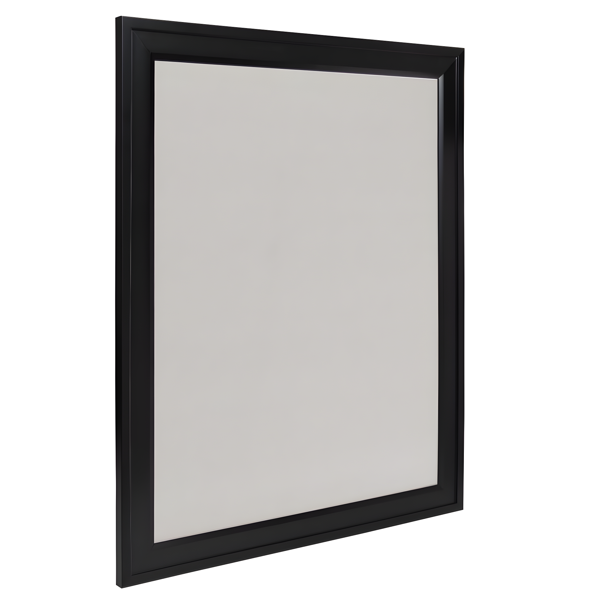 Black Framed Gray Linen Fabric Pinboard, 23.5 x 29.5