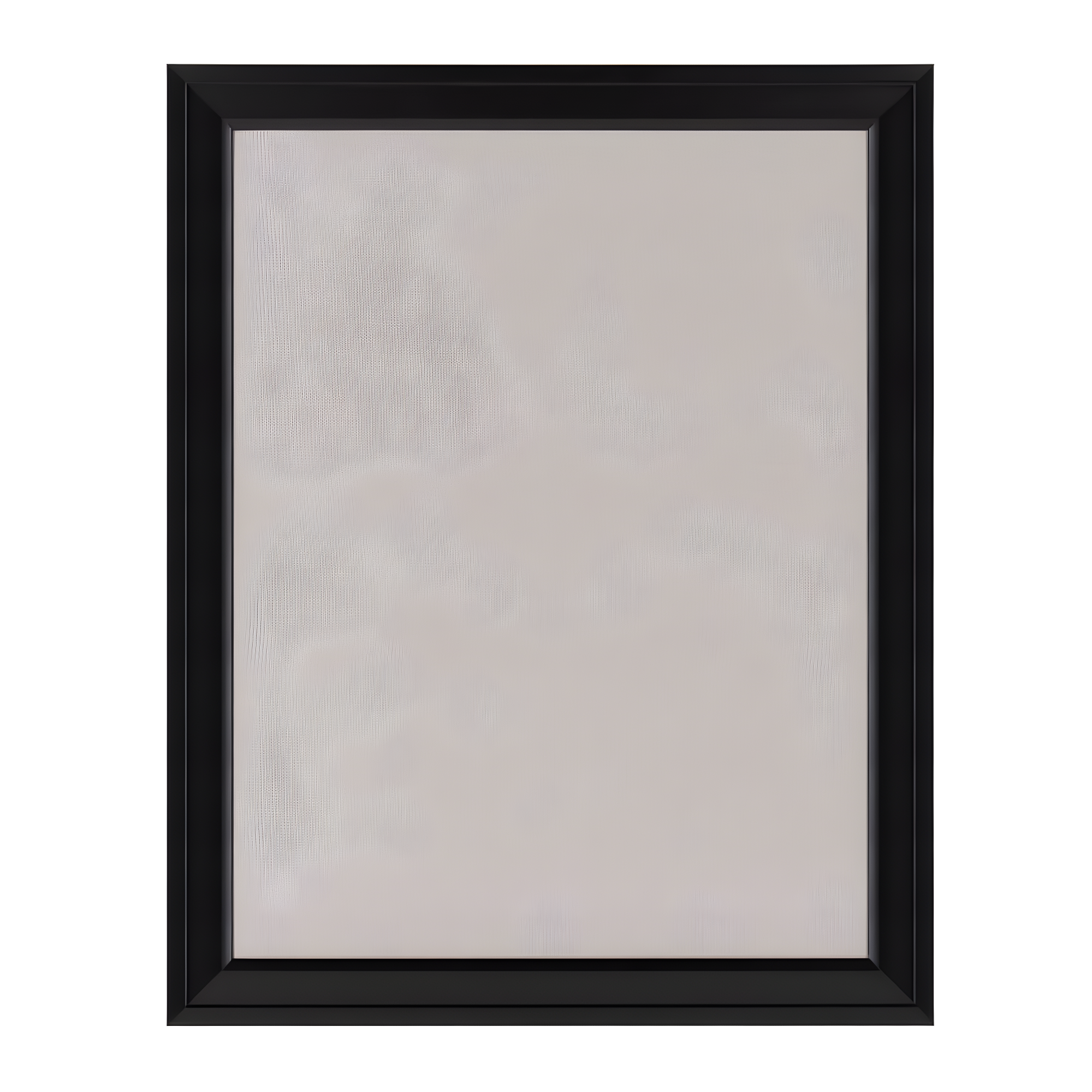 Black Framed Gray Linen Fabric Pinboard, 23.5 x 29.5