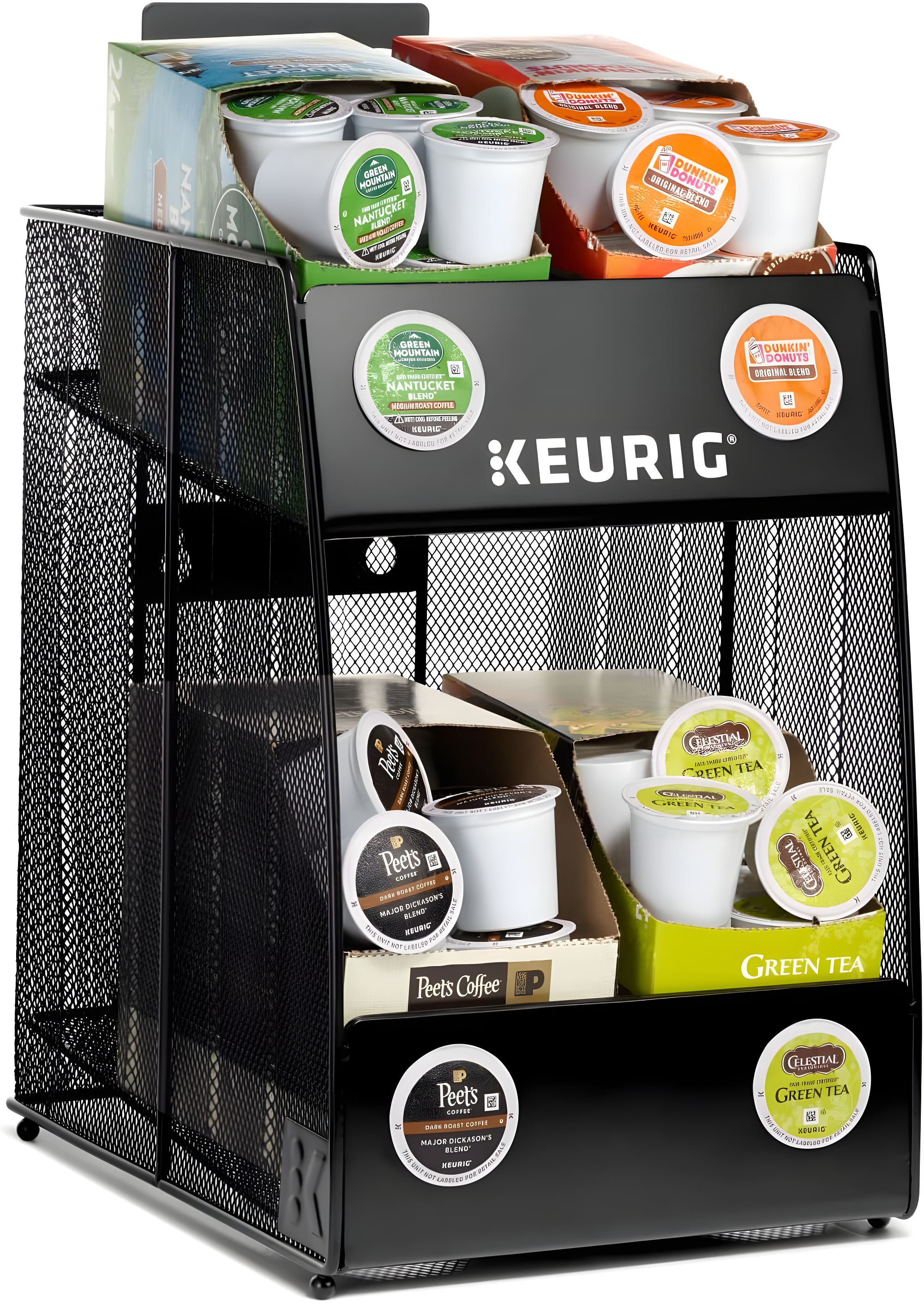 Keurig Mesh K-Cup® Pod 4-Sleeve Storage Rack - Metal - 1 Carton