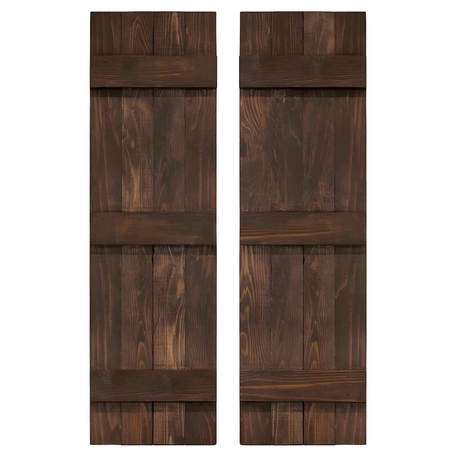 Dogberry Collections 14'' Board & Batten Shutters (Set of 2)