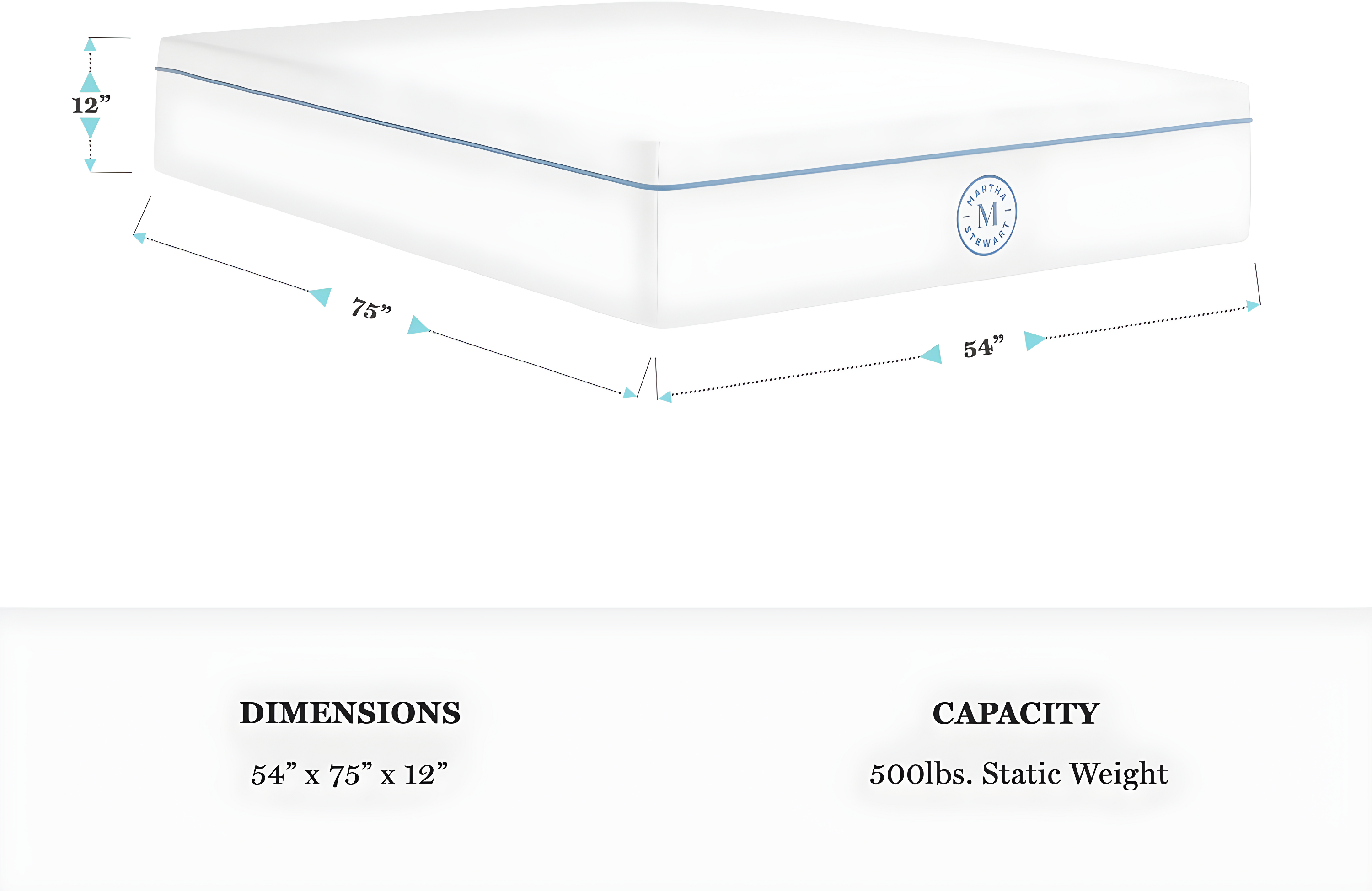 Martha Stewart Martha Stewart SleepComplete 12" Medium-Firm Hybrid Mattress