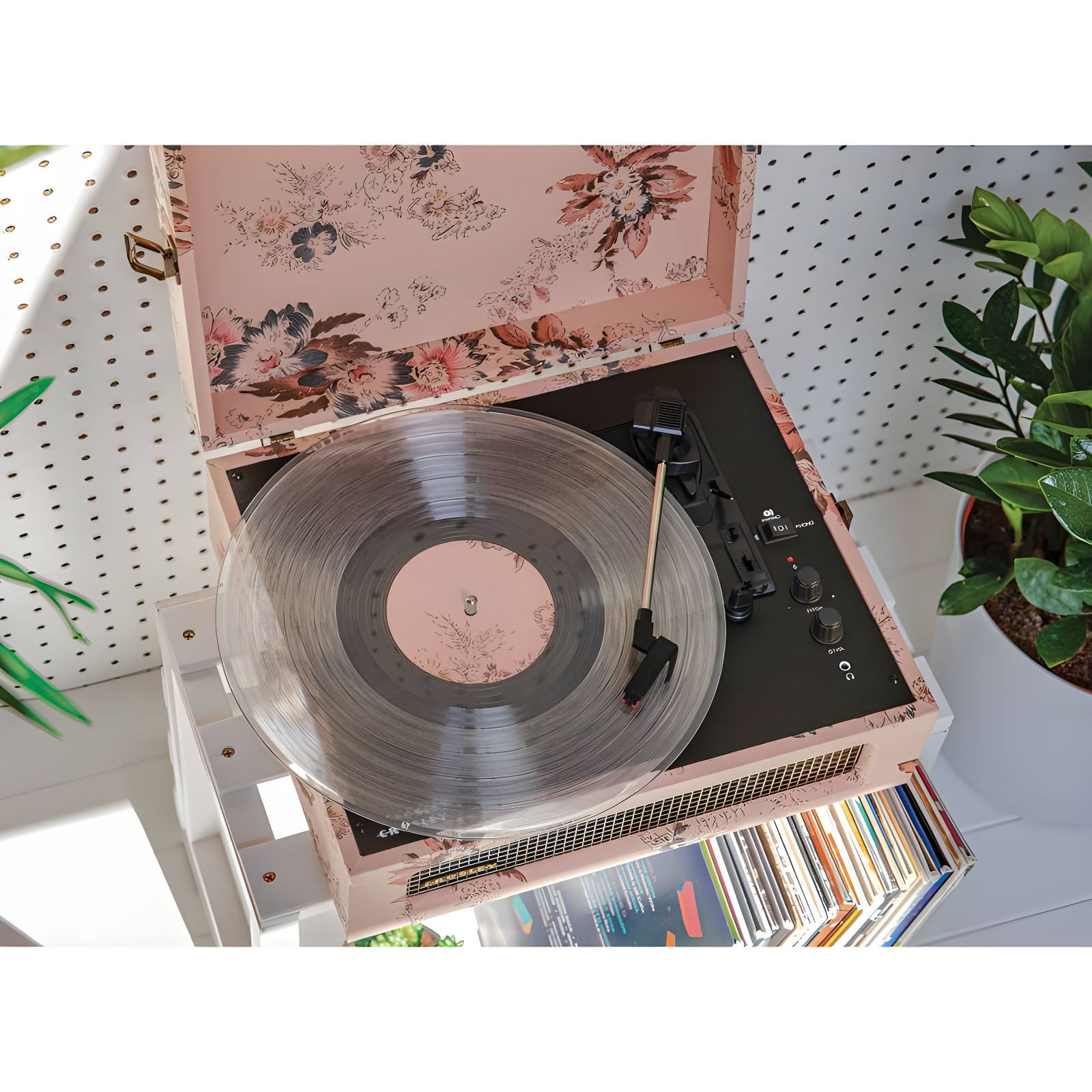 Crosley Floral Voyager Bluetooth Record Player