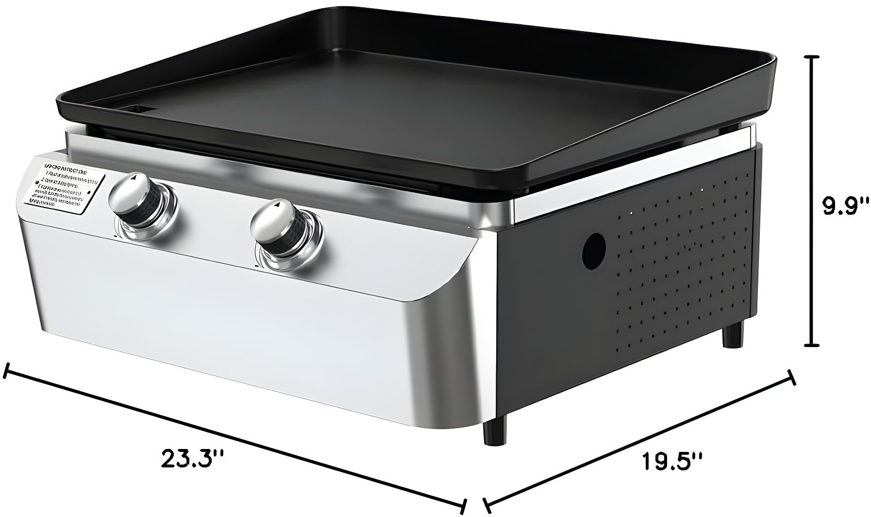 Nexgrill 2-Burner Propane Flat Top Griddle