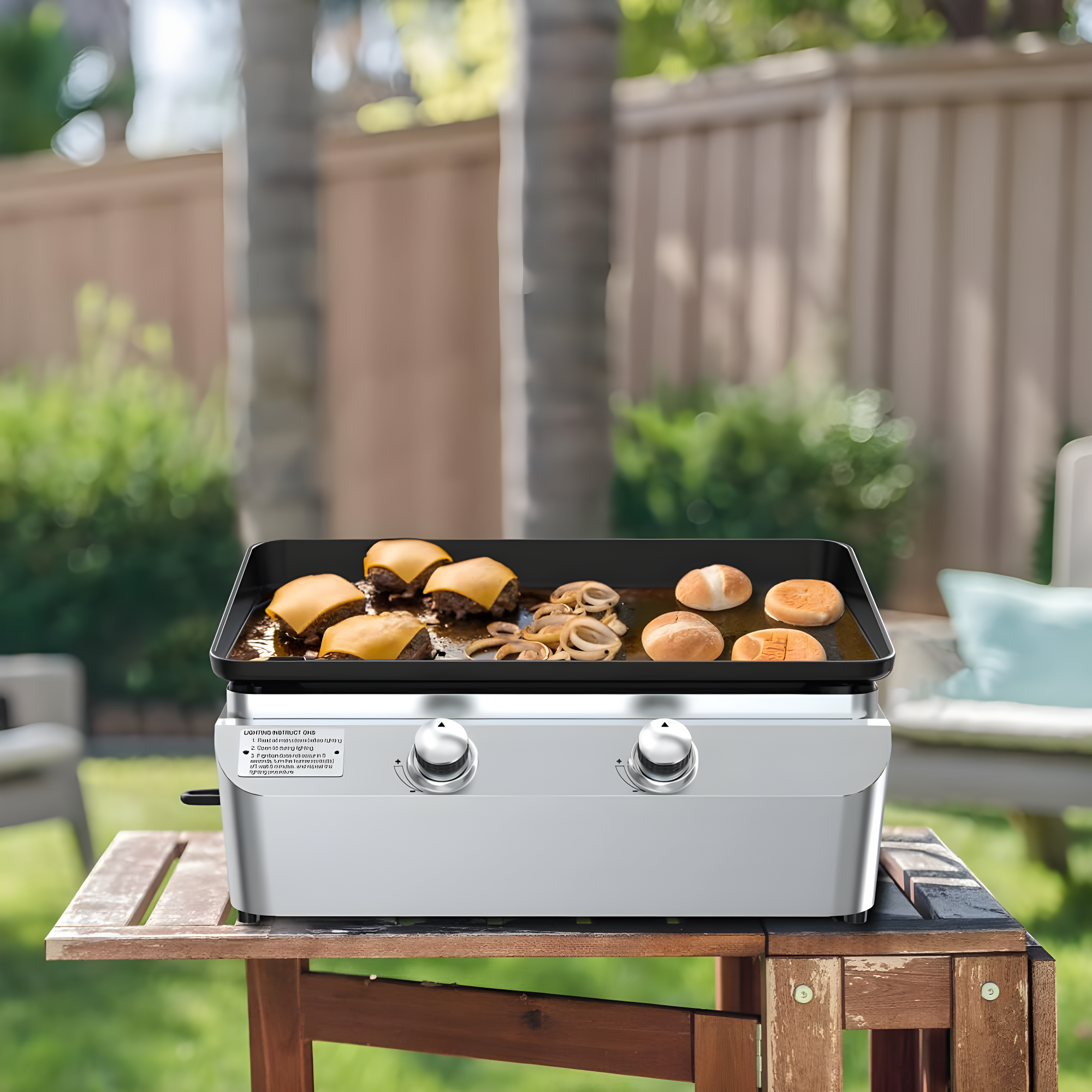 Nexgrill 2-Burner Propane Flat Top Griddle