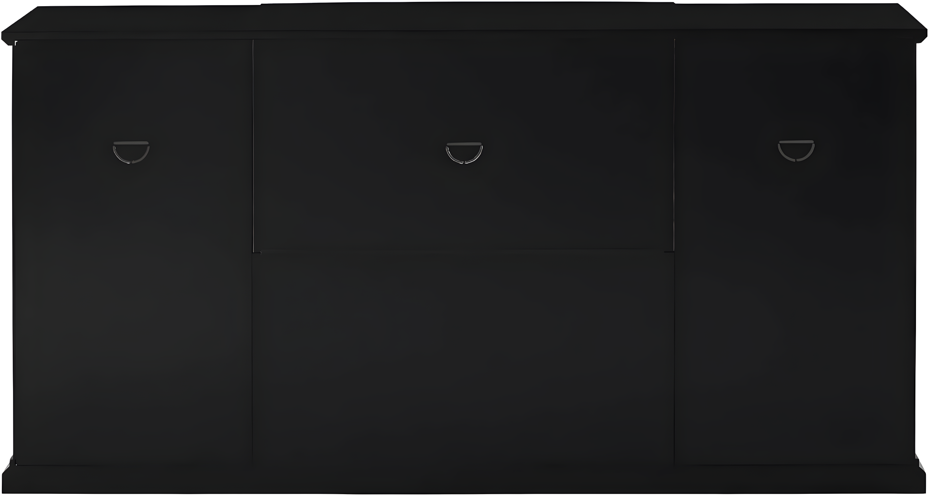 Saugeries Fretwork Detailed Glass Door Sideboard