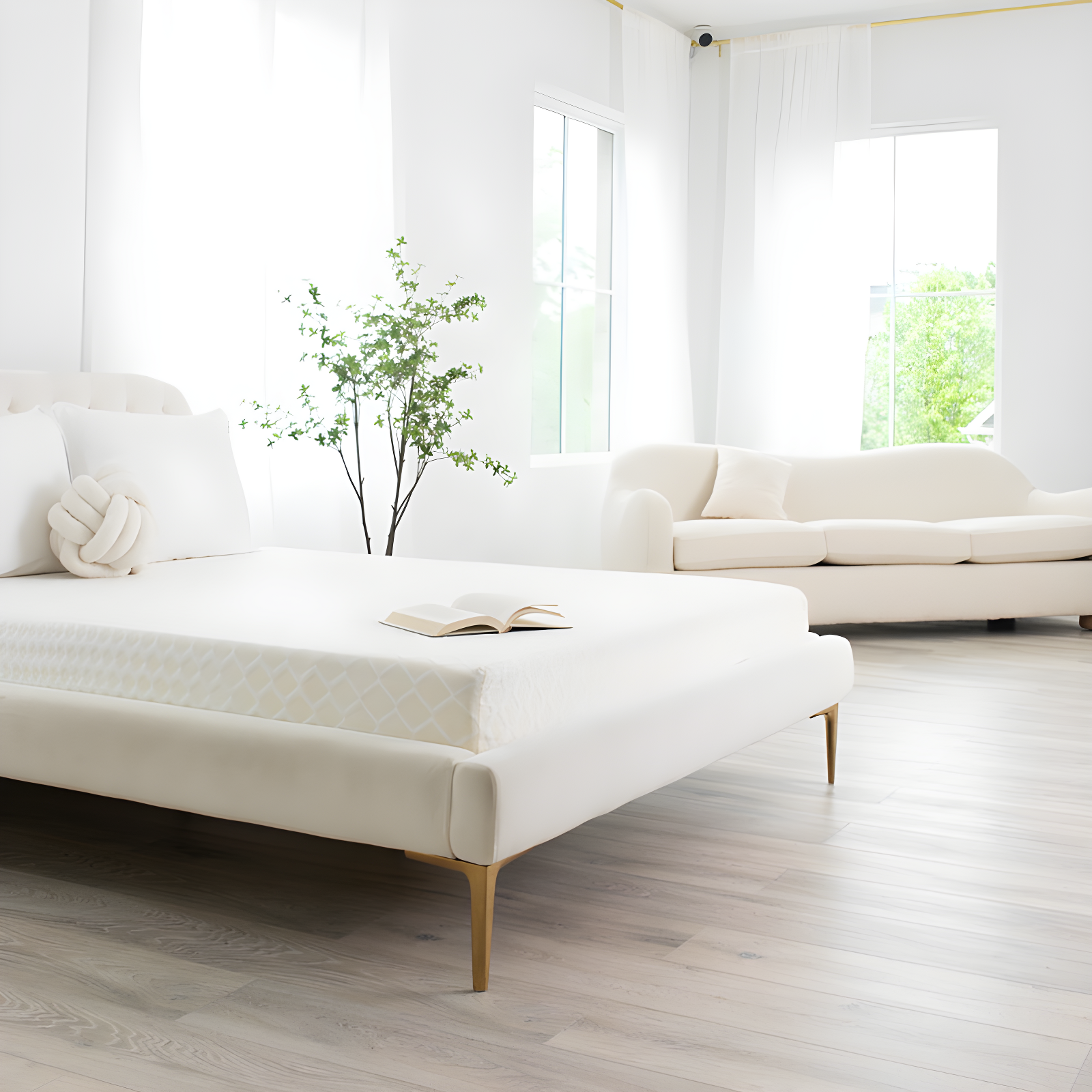 Chime 10 Inch Medium Firmness Memory Foam Mattress, King