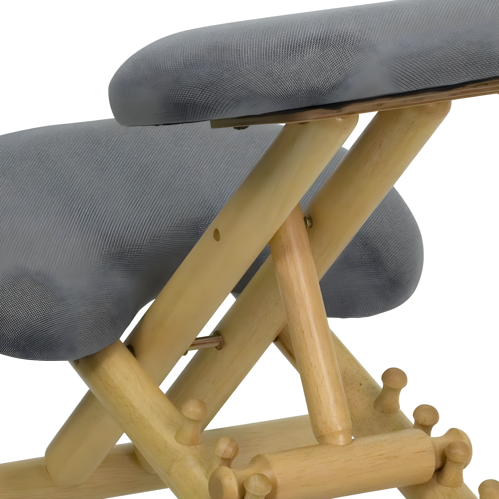 Bragg Posey Mobile Wooden Height-Adjustable Ergonomic Kneeling Office Chair