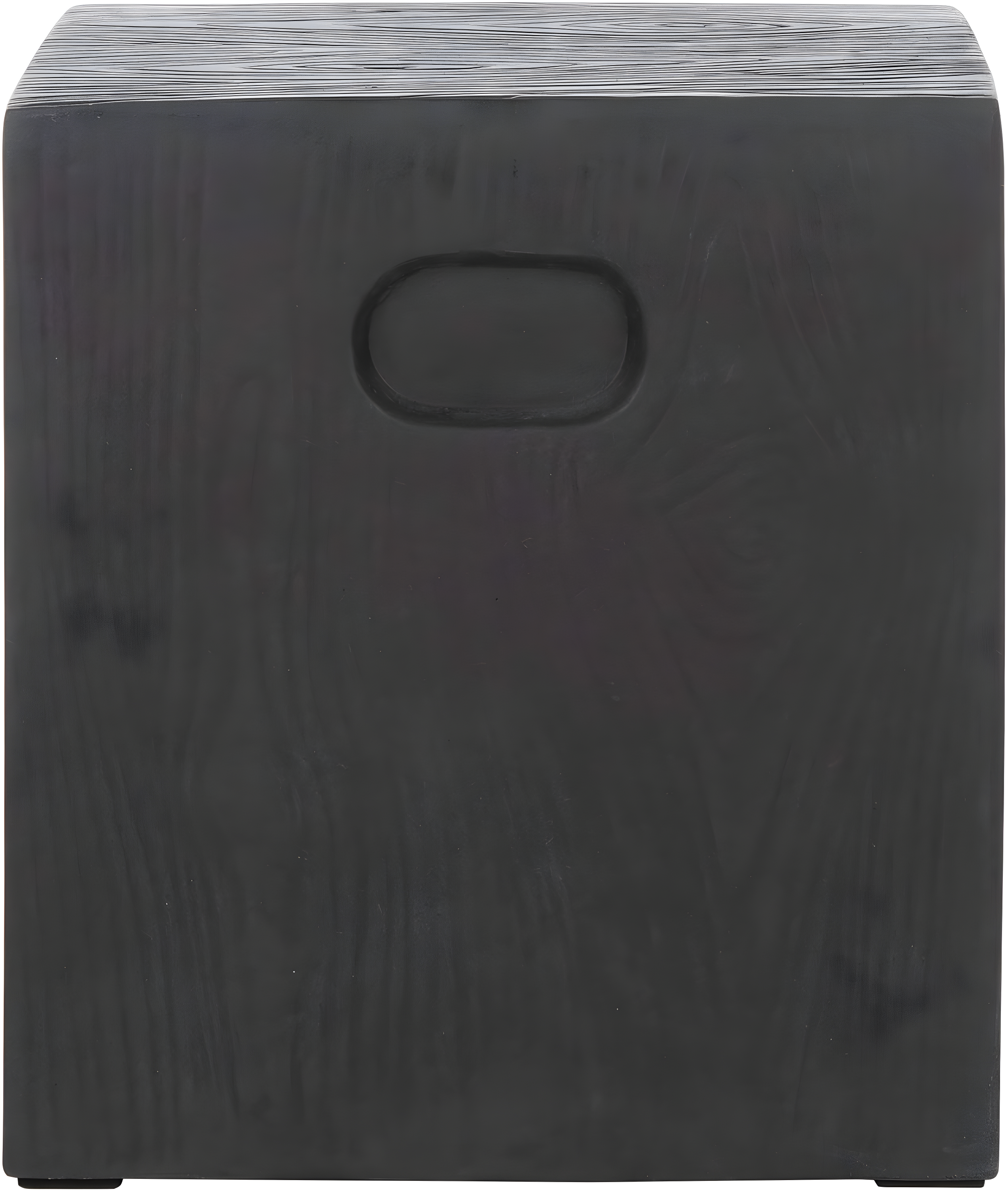 Cube Indoor/Outdoor Modern Concrete Accent Table - Black - Safavieh