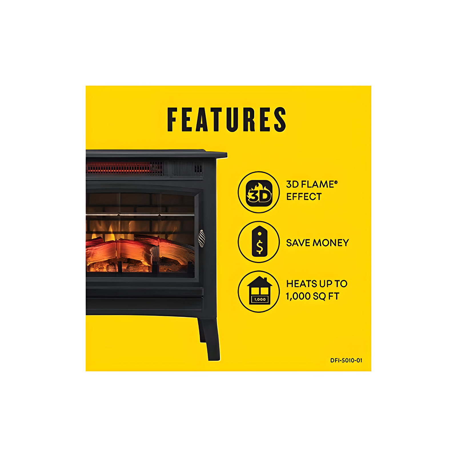 Duraflame 5010 3D Infrared Freestanding Stove