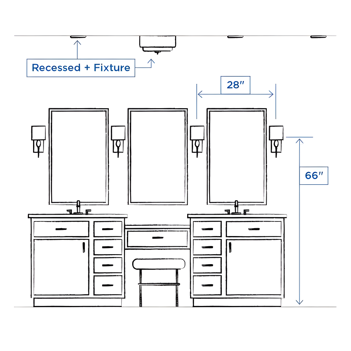 Progress Lighting Briarwood 2-Light Flush Mount, Galvanized Steel, Faux-Painted Wood Enclosure