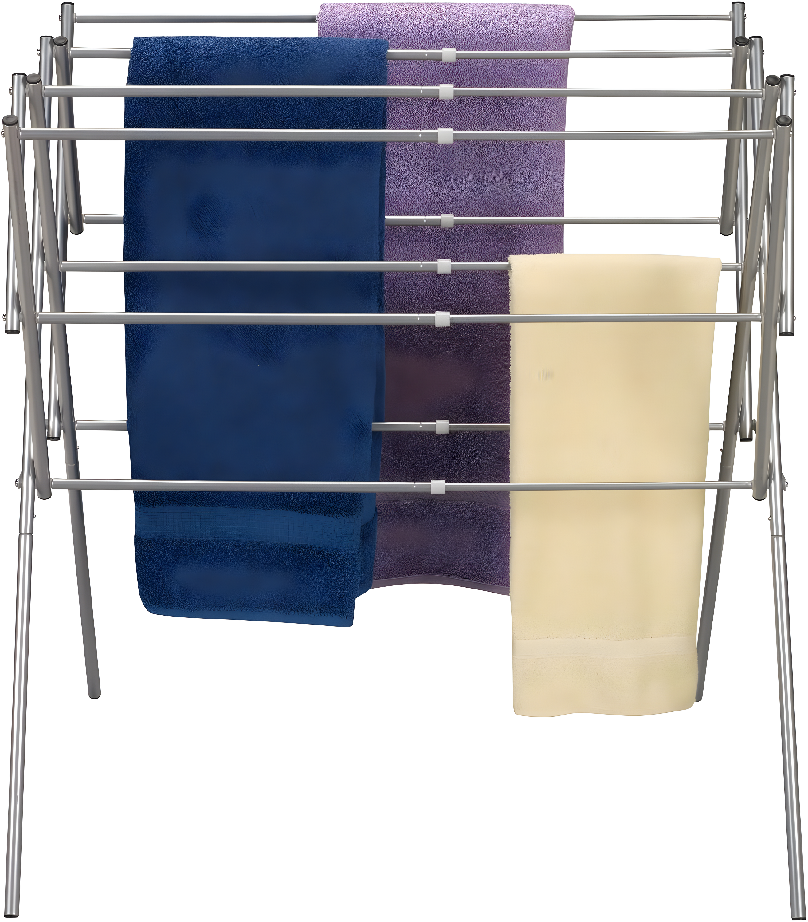 Household Essentials Clothes Drying Rack, Foldable, Expandable & Collapsible: Steel, 22 lb Capacity, 5.3 sq ft Drying Area