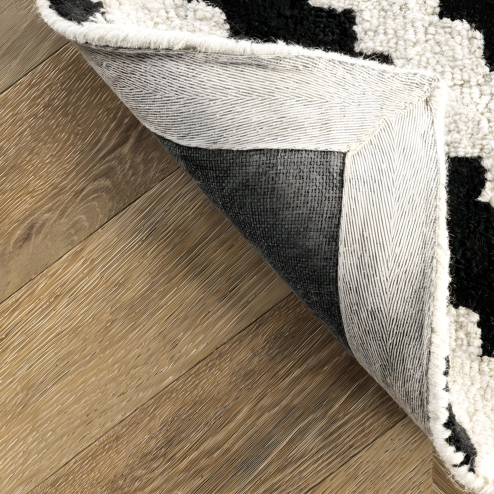 Nuloom Kellee Geometric 6 Square Wool Indoor Area Rug for Living Room Bedroom Dining Room Kitchen, Beige/Brown