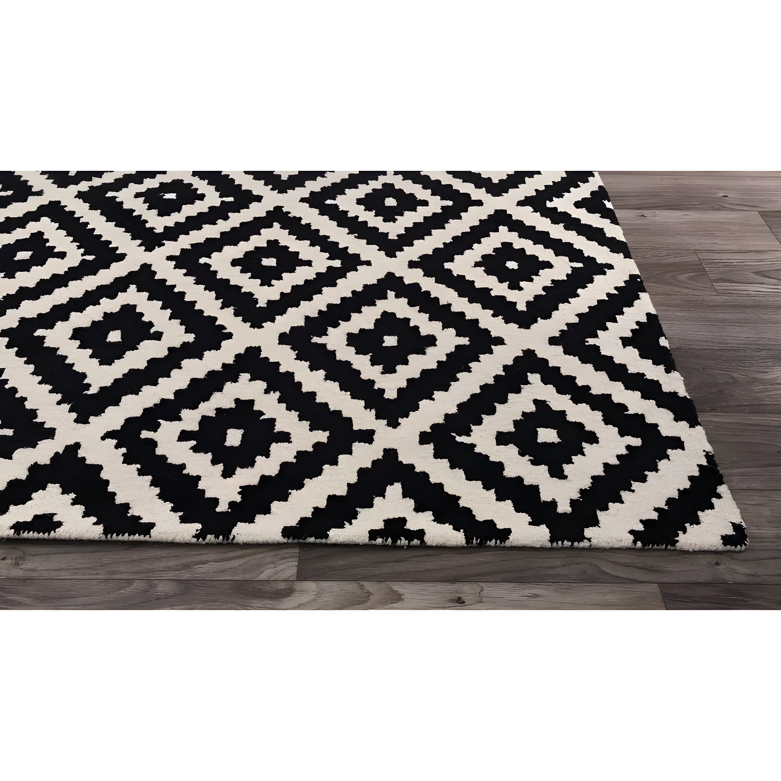 Nuloom Kellee Geometric 6 Square Wool Indoor Area Rug for Living Room Bedroom Dining Room Kitchen, Beige/Brown