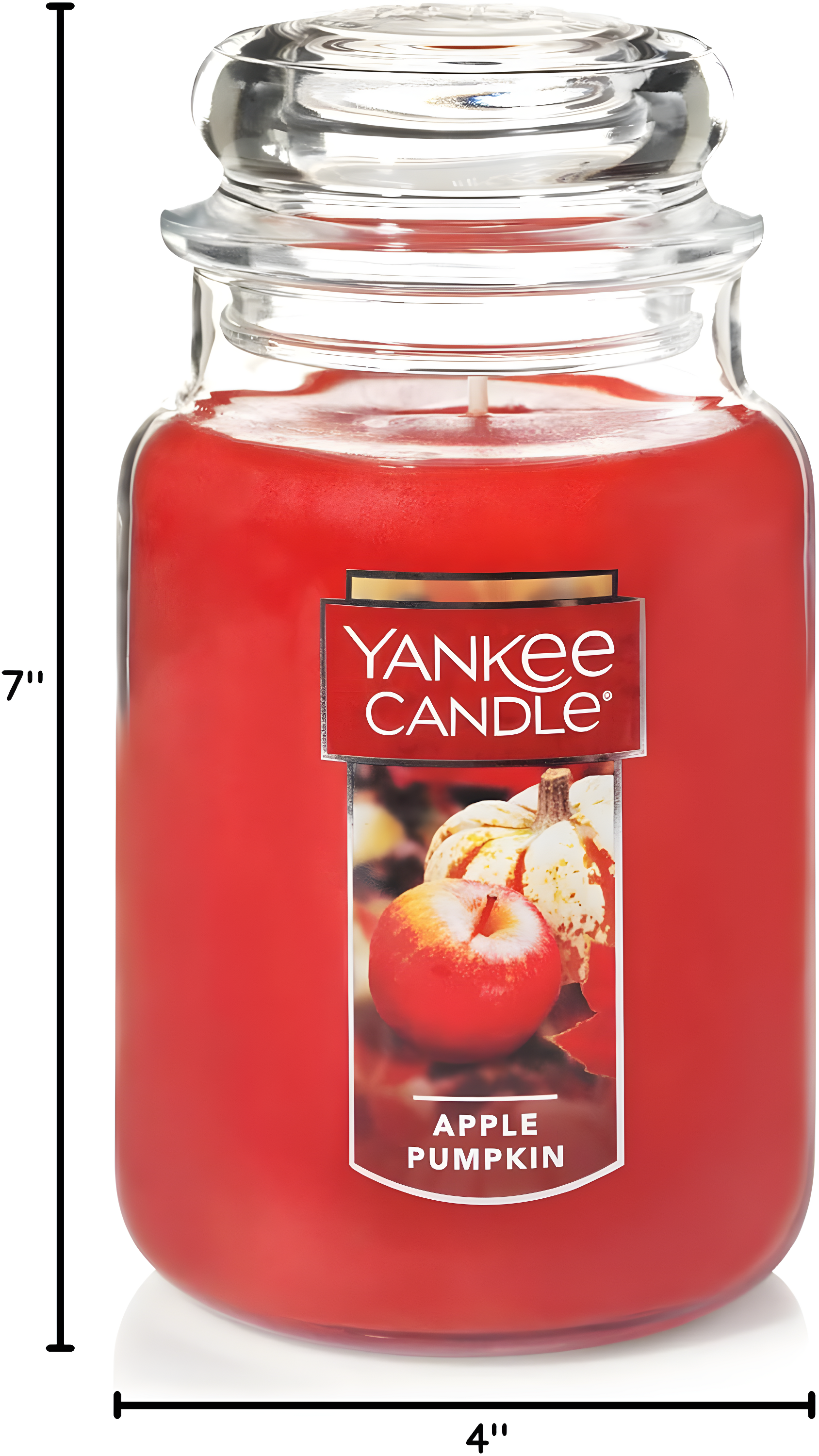 Red Apple Pumpkin Scented Large Jar Candle