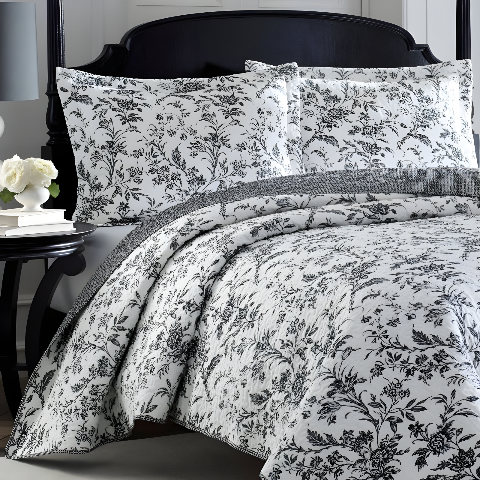 Laura Ashley Amberley Reversible Cotton Quilt Set